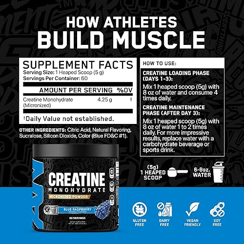 Miniatura 8 de ABE Monohidrato de creatina - Polvo micronizado sin sabor - Aumenta el rendimiento físico de alta intensidad (10.58 oz - 60 porciones) (sin sabor)