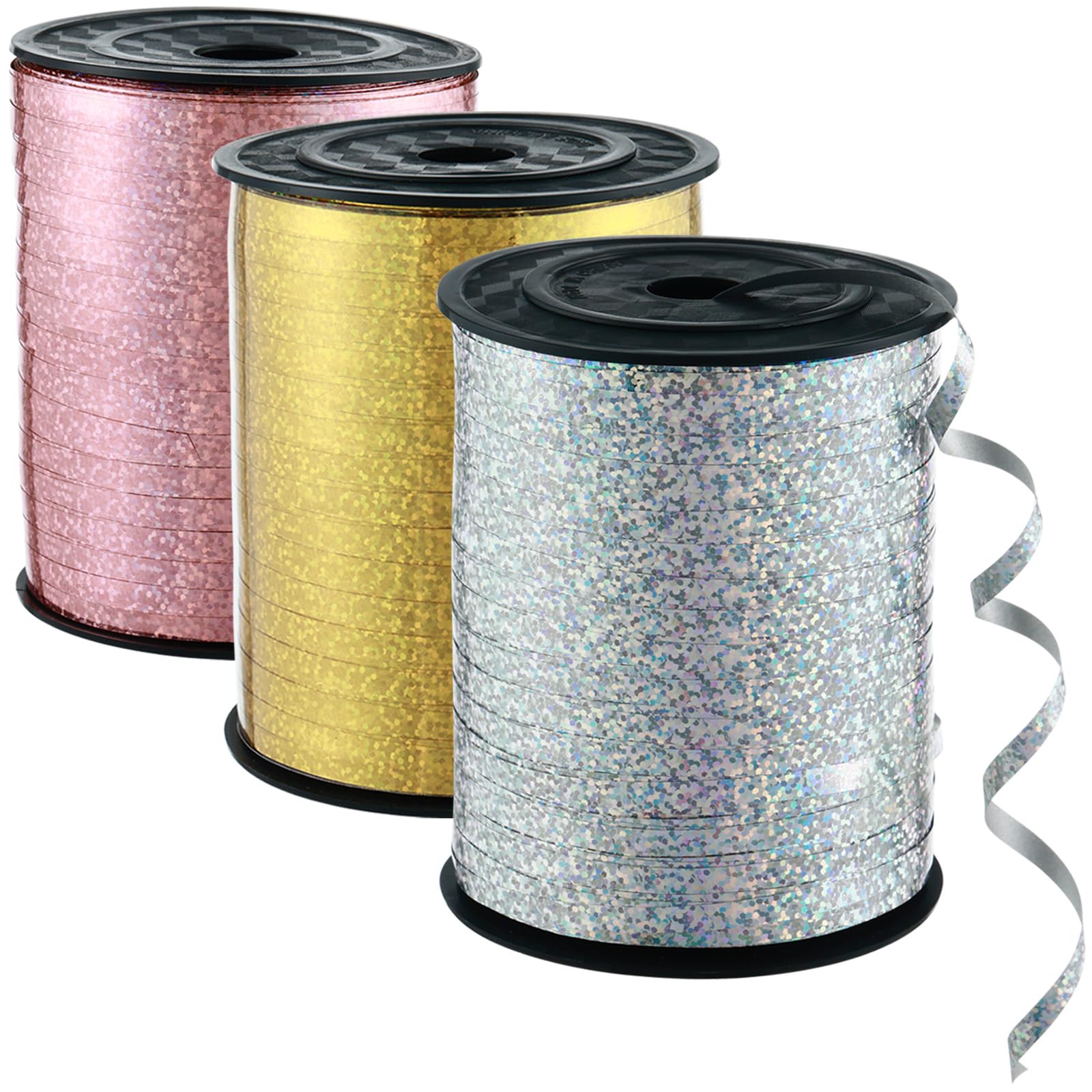 Snapklik.com : 3 Rolls 1500 Yards Curling Ribbons For Gift Wrapping ...