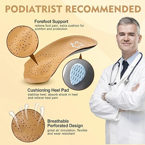 Miniatura 5 de Plantillas de soporte de arco para mujereshombres, plantillas de fascitis plantar 34, plantillas de soporte de arco alto para pies planos,