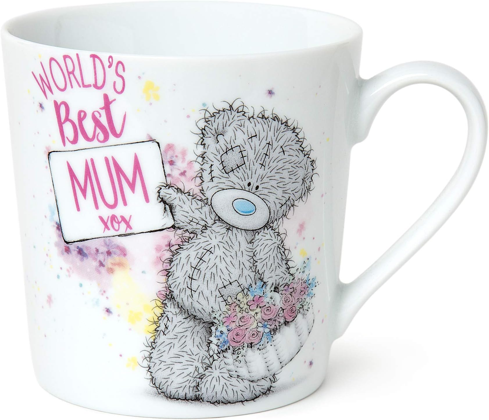Me to You AGM01053 Tatty Teddy 'World's Best Mum' Mug in a Gift Box - Official Collection, Blue, 330 milliliters
