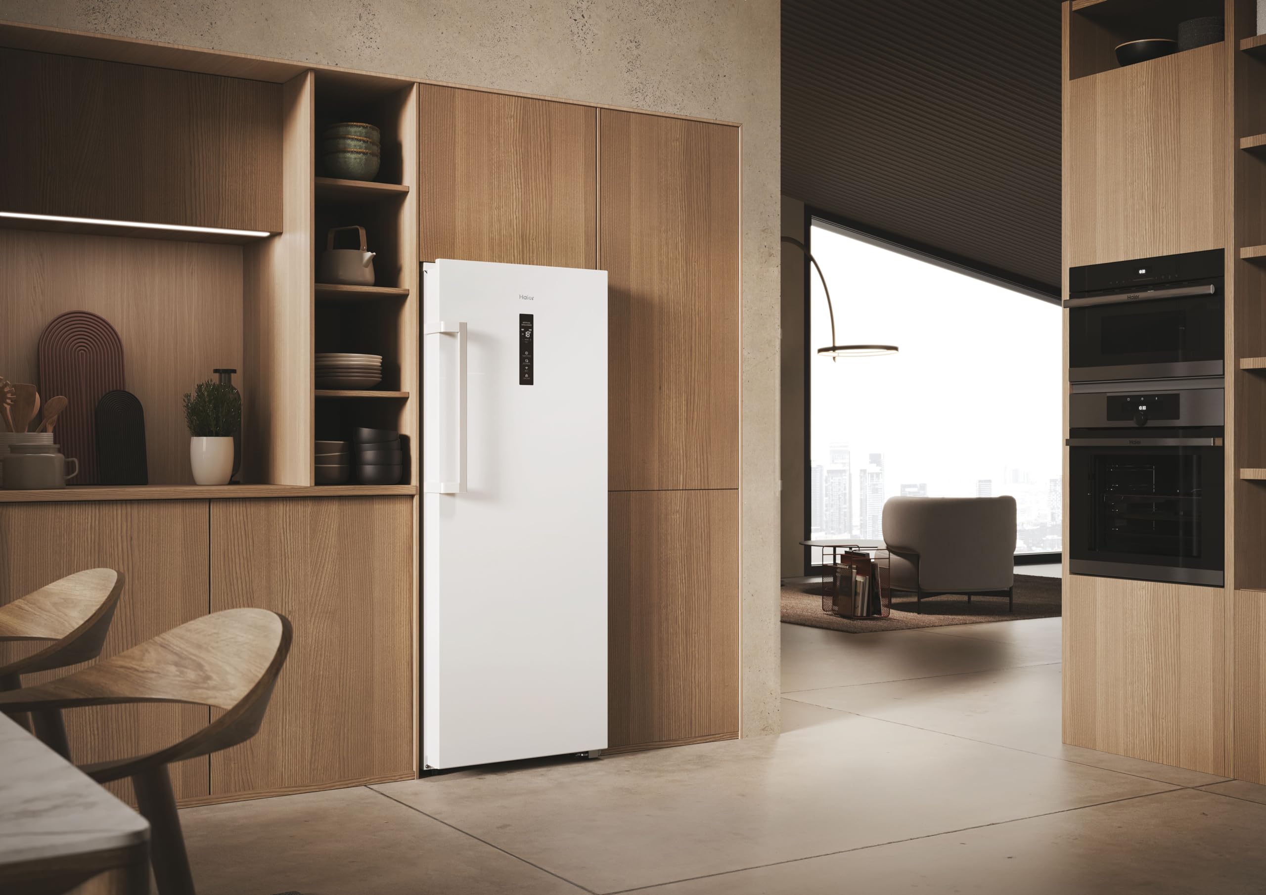 Haier H4F226WDH1 Congelatore/Instaswitch: refrigerazione o congelamento a seconda delle necessità/No Frost/Twist Ice Maker/Smart Hon-App/Inverter Compressore/Volume utile 226 L/Bianco