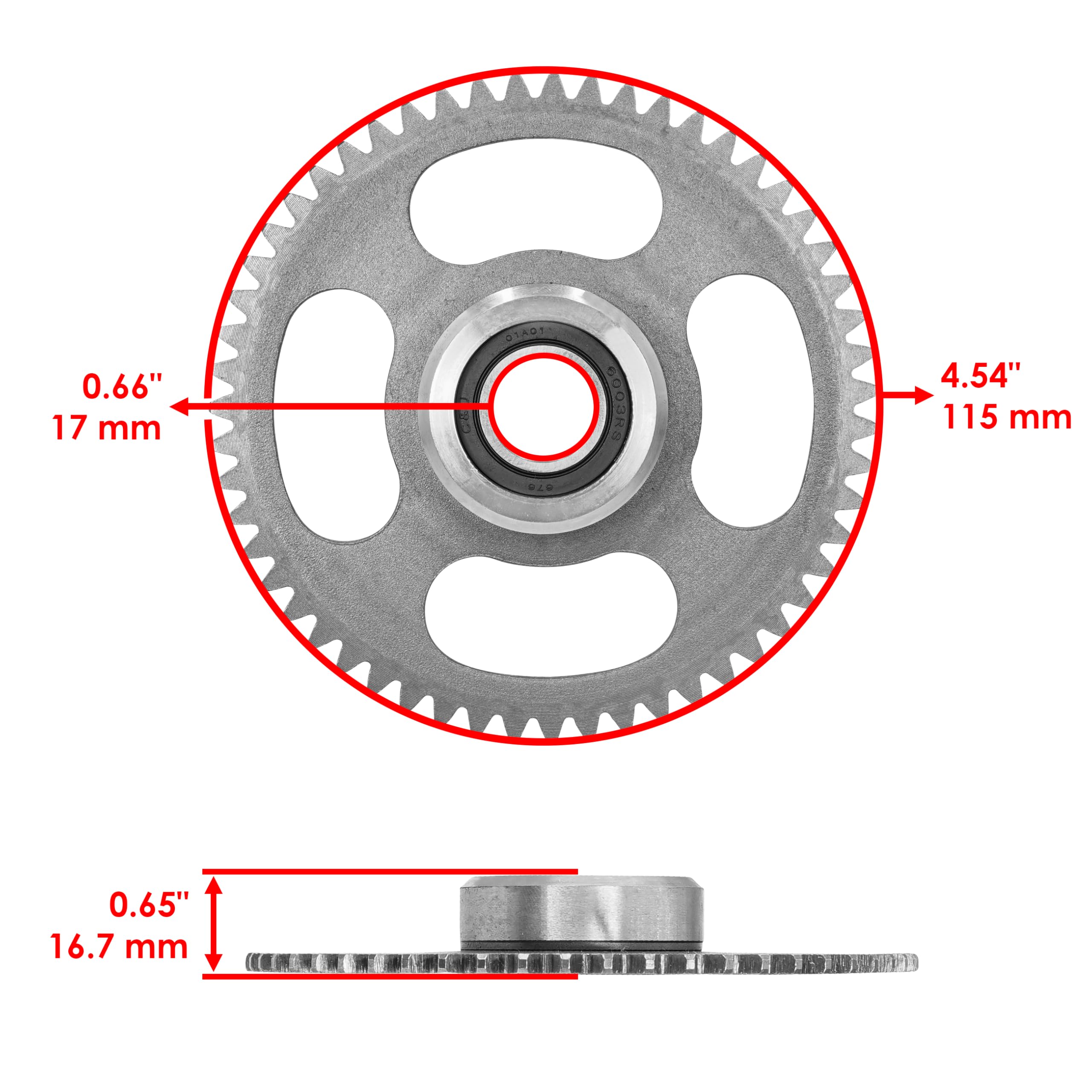 Engine Starter Clutch One Way Bearing Gear For Yamaha Grizzly - Foto 6