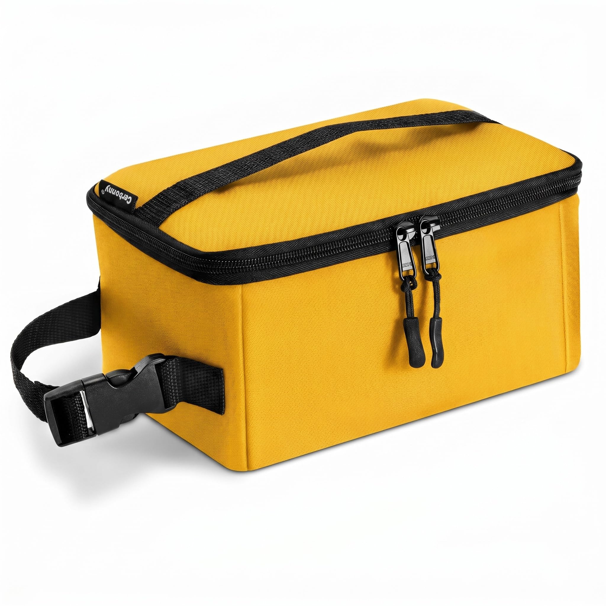 Cerbonny Small Cooler Bag, Freezable Lunch Bag with Ice Pack,Yellow