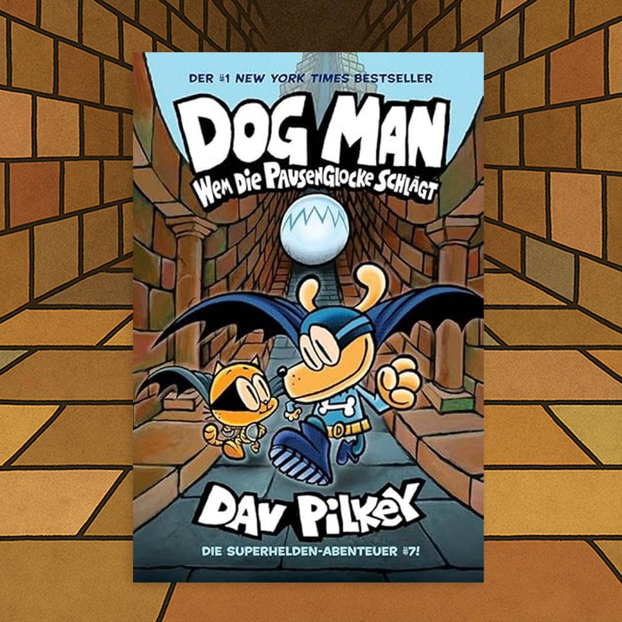 Dog Man Bücher Set Band 5-8 von Dav Pilkey – 4 Comic-Bände für Kinder: Herr der Flöhe, Das Jaulen der Wildnis, Wem die Pausenglocke schlägt und Fang-22 – lustige Kinderbücher mit exkl. Lesezeichen