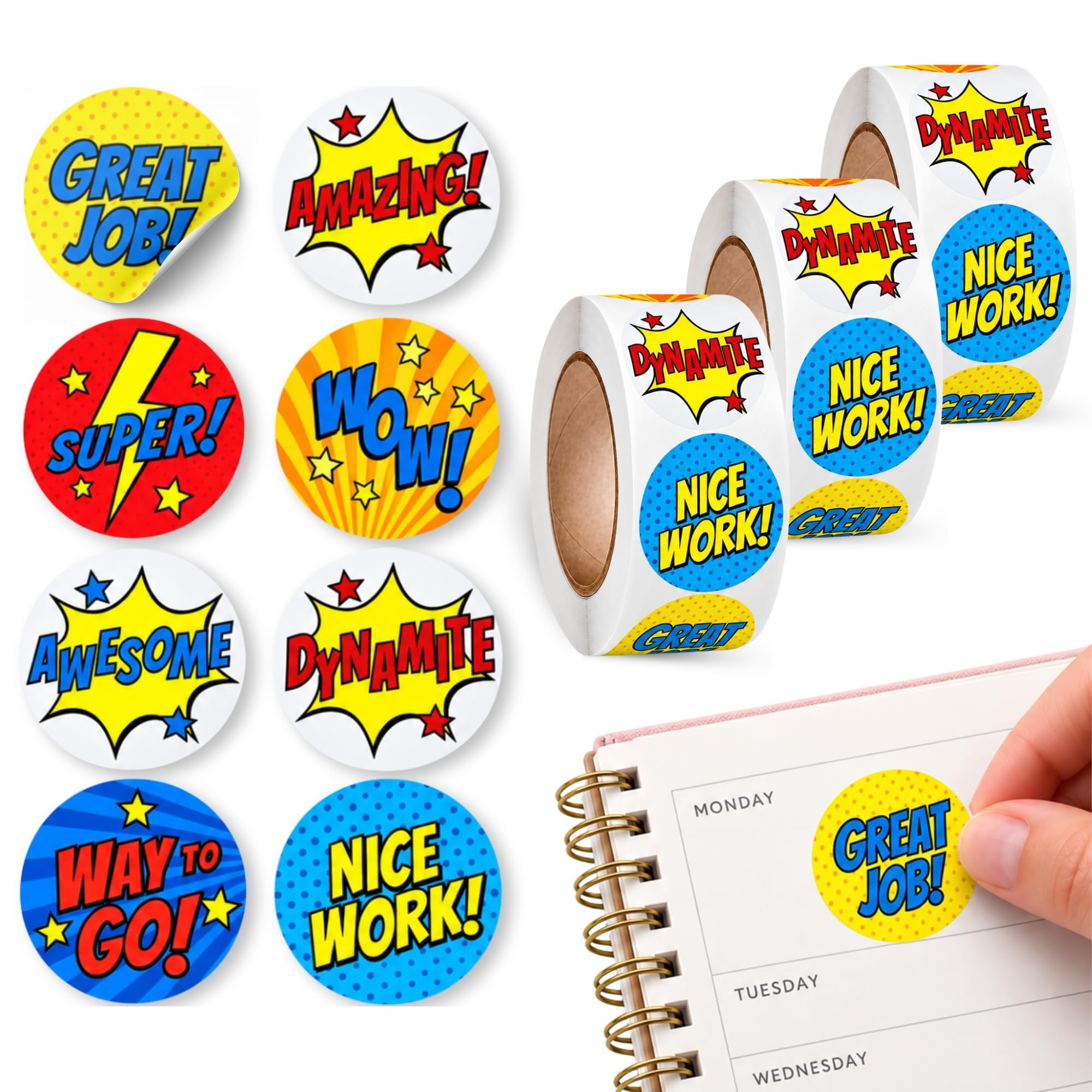 Pegatinas de Comics y Superheroes para Niños, superhero stickers, 3 Unidad - imagen 1