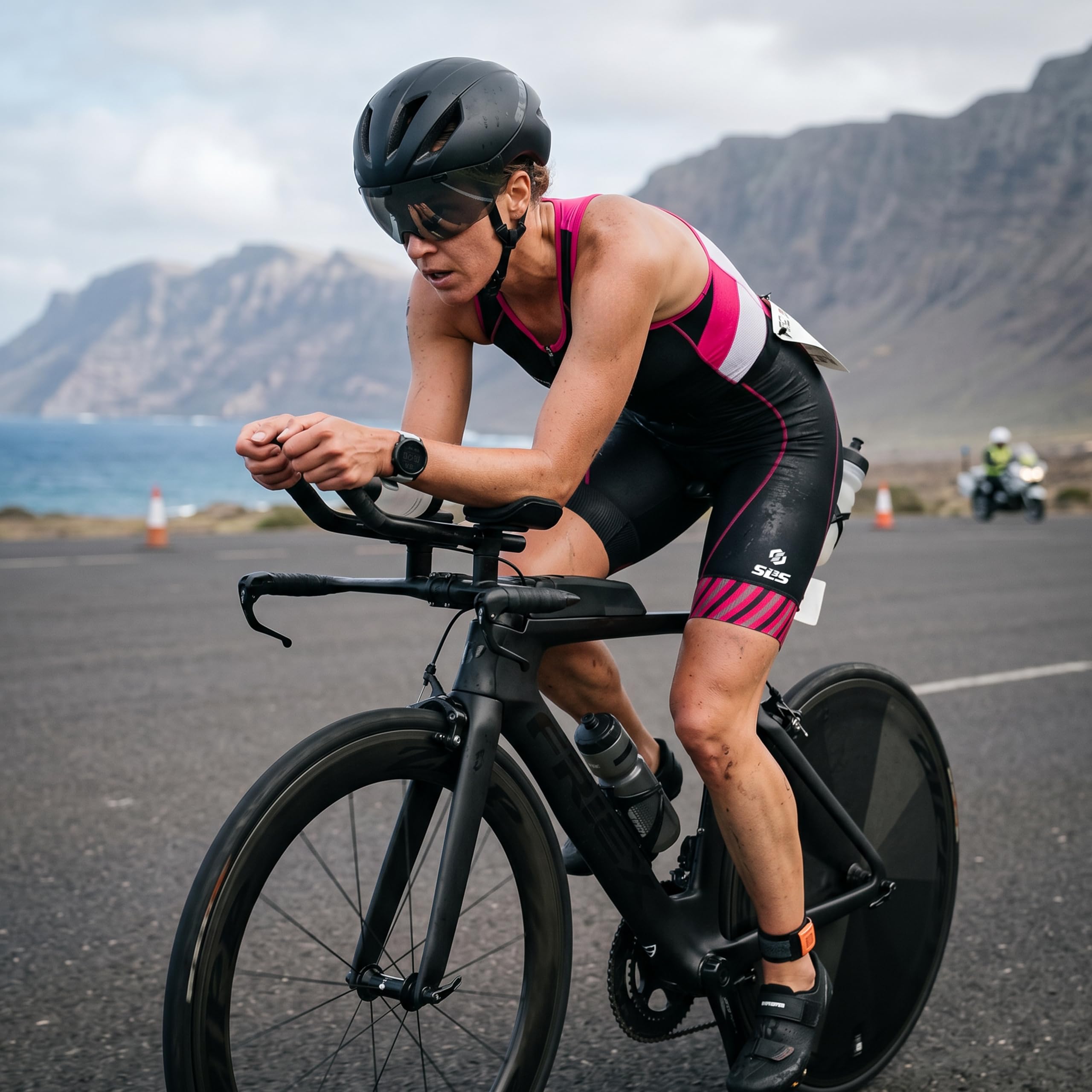 SLS3 Traje de triatlón para Mujer | Traje de triatlón | Trisuit | Triatlón de una Pieza | Traje de baño FX 2.0