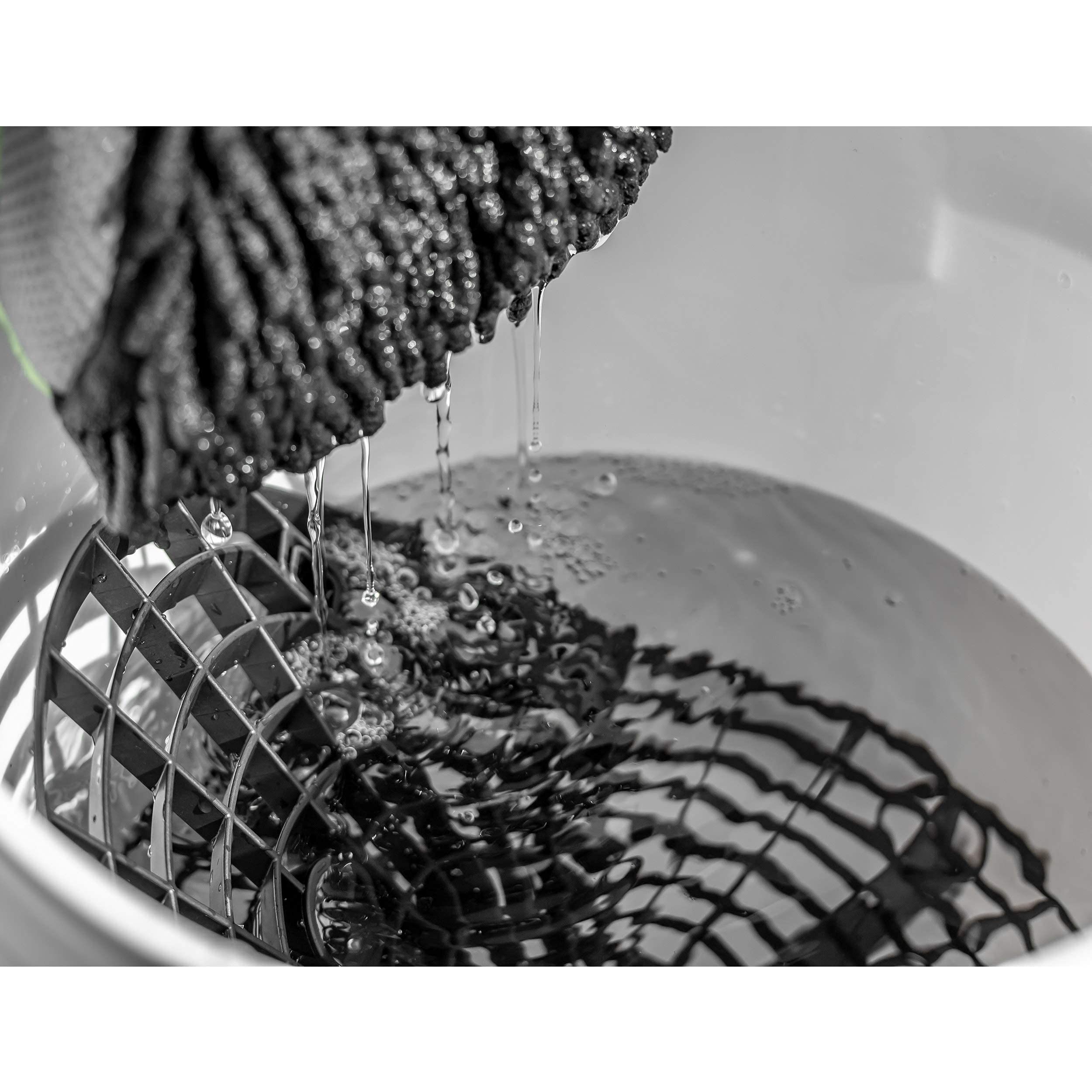 Detailmate professionelles Wasch Eimer Set: Magic Bucket Wascheimer 5 GAL (ca. 20 Liter), Gamma Seal Eimerdeckel rot, GritGuard Schmutz Einsatz rot, GritGuard Washboard rot