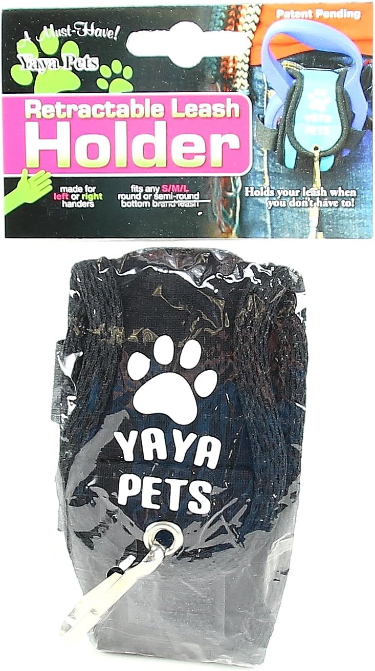 YaYa Pets Hands-Free Retractable Pet Leash Holder Belt Clip with Waste Bag Holder