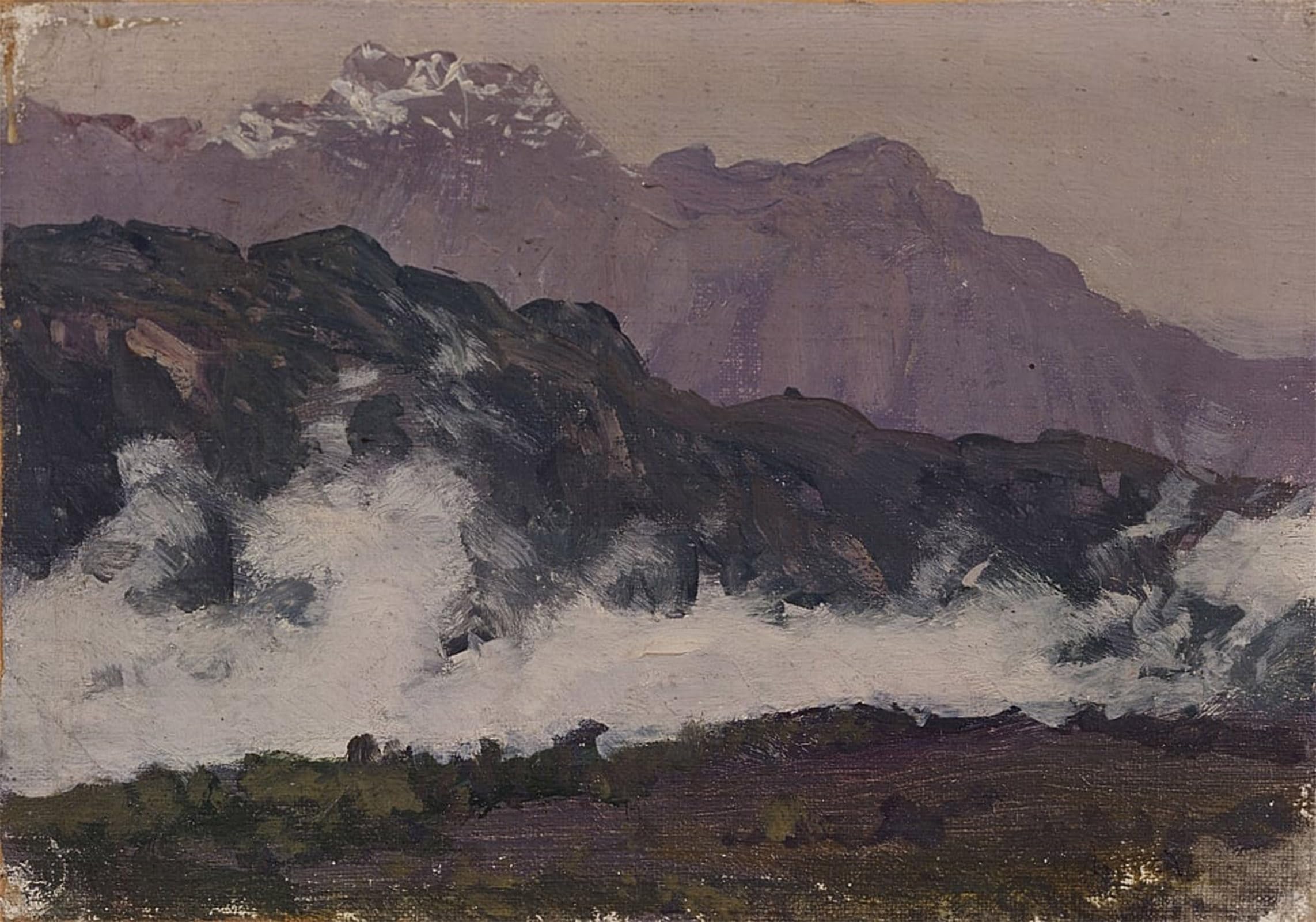 POSTERIIk Famous Modern Artwork Art Mural the Alps by Isaak Ilyich Levitan Oil Paintings Pictures for Home Decor 60x90cm