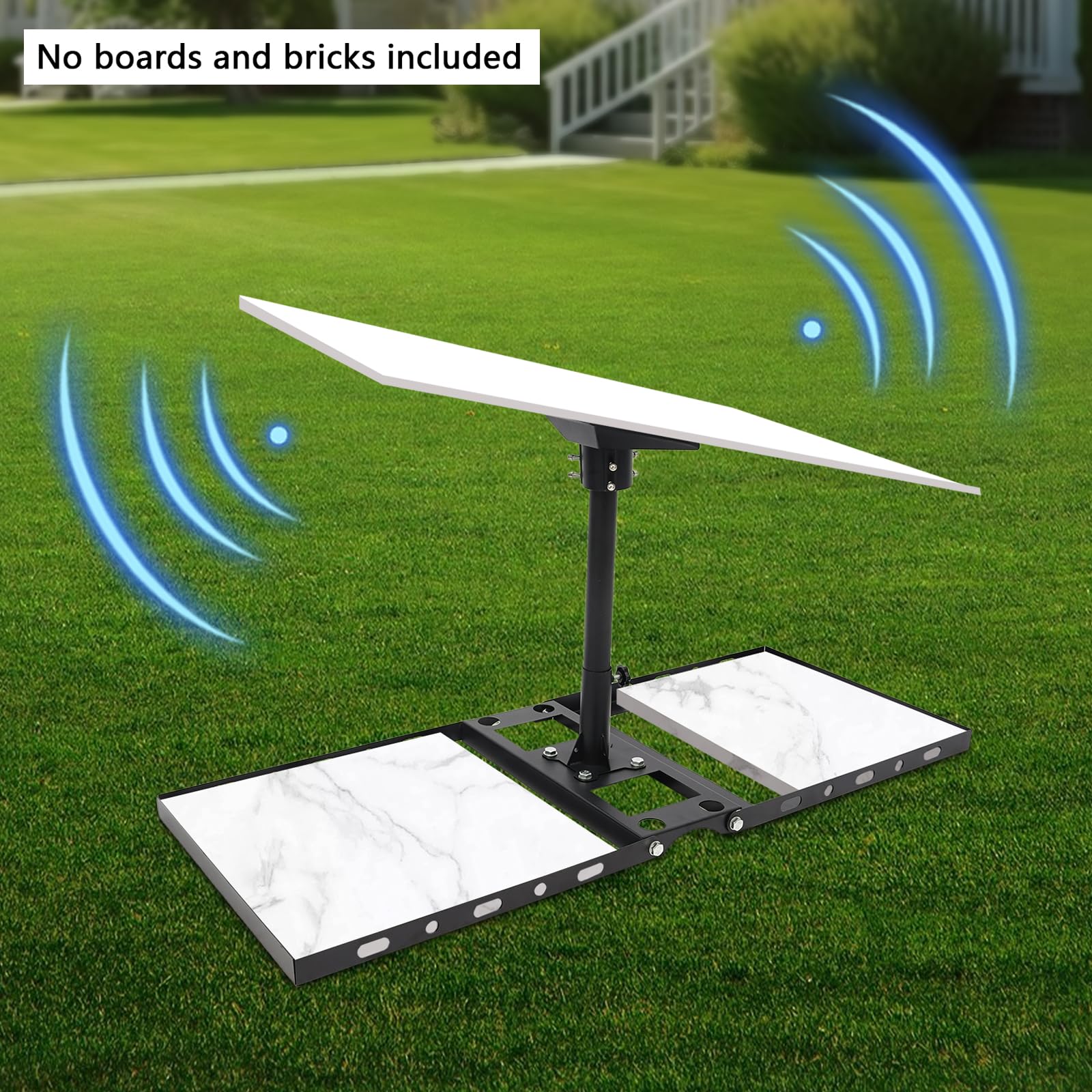 Adjustable Starlink Roof Ridge Mount Gen 3, 180°Rotatable Starlink Roof Mounting Kit with Starlink Pipe Adapter Starlink Gen 3 Pole Mount for Starlink Internet Kit Satellite