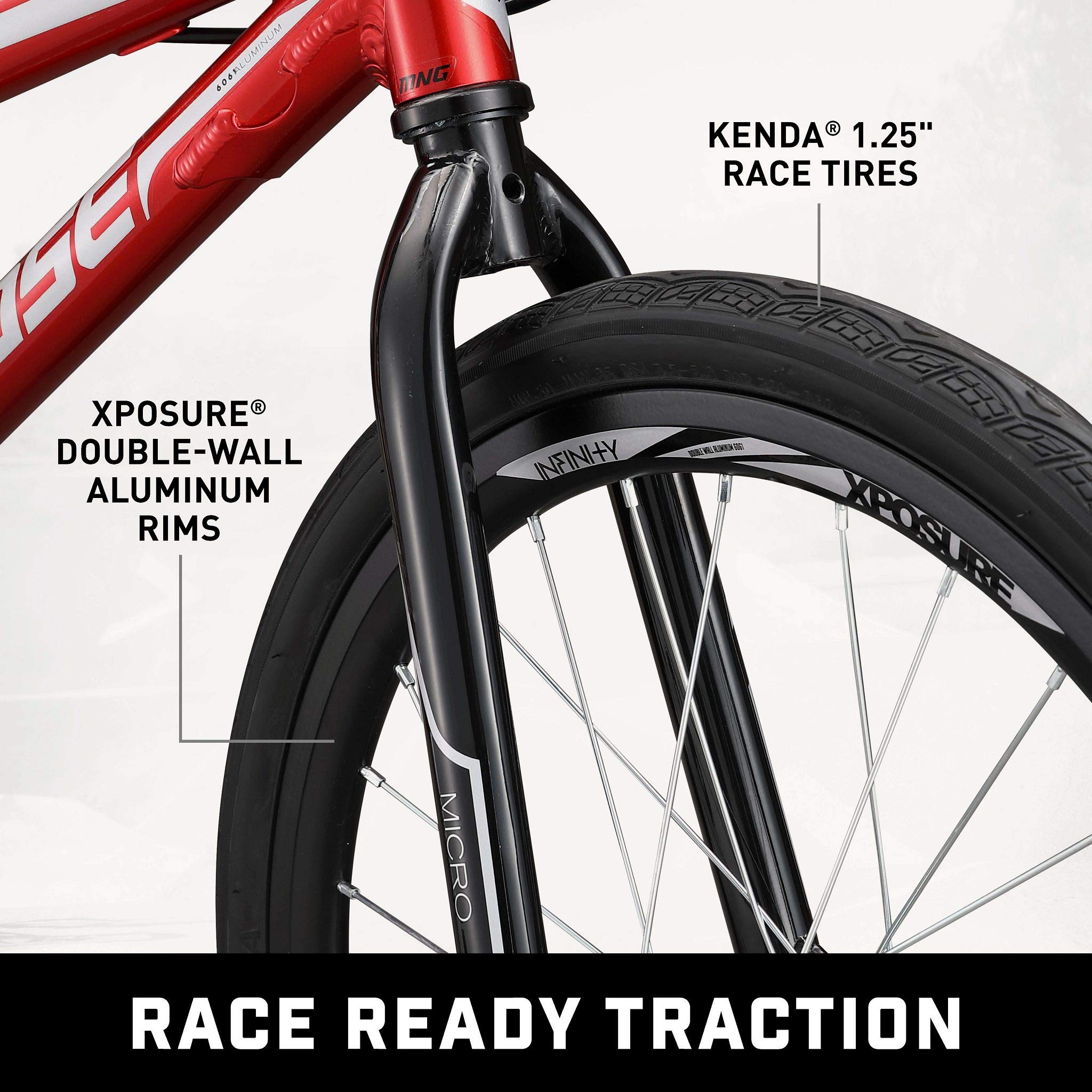Mongoose Title Micro BMX Race Bike, rodas de 50 cm, ciclistas