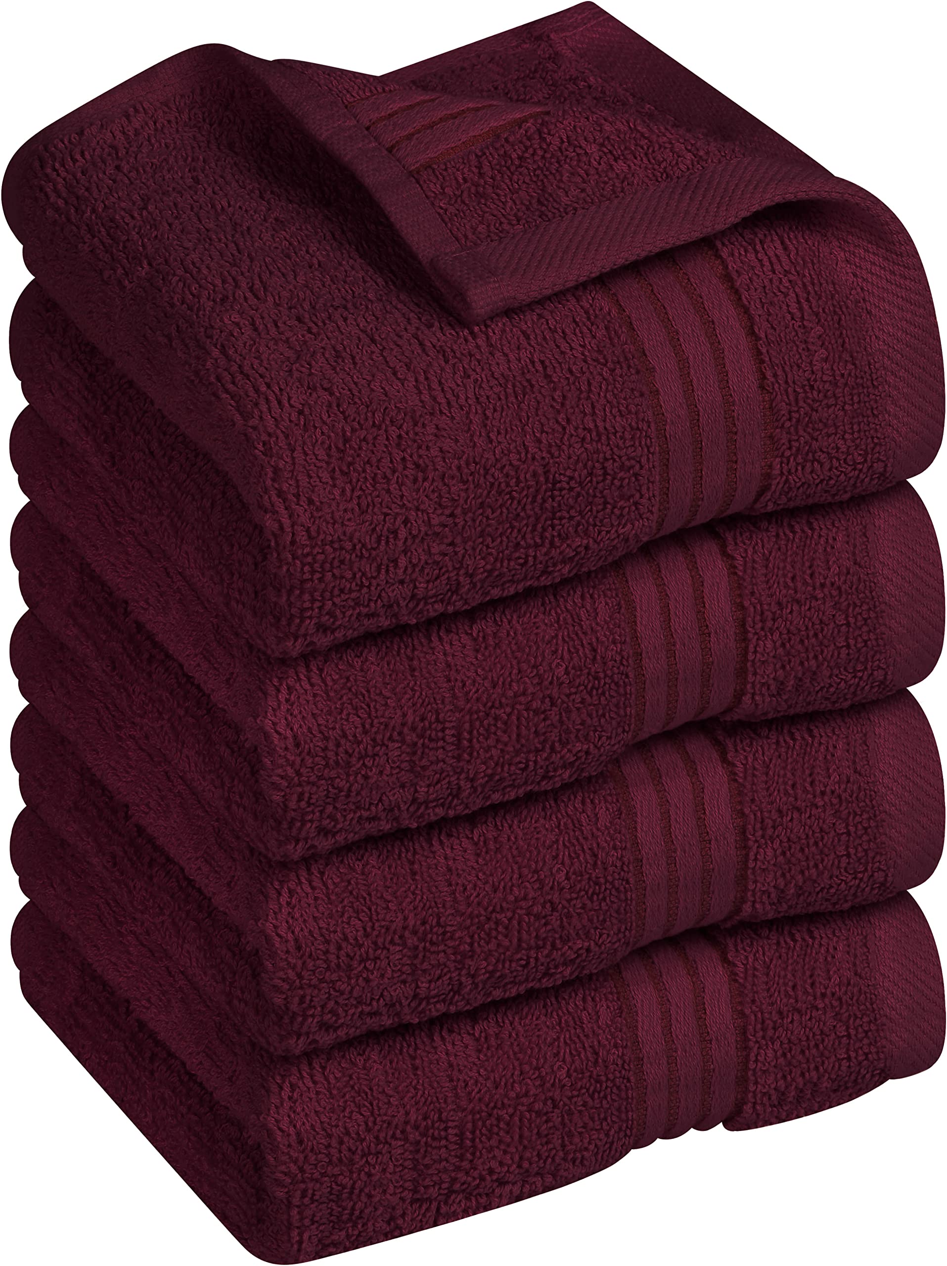 Utopia Towels Luxury Wash Cloths Set 12 x 12 Inches 600 GSM 100 Cotton Ring Spun Highly Absorbent