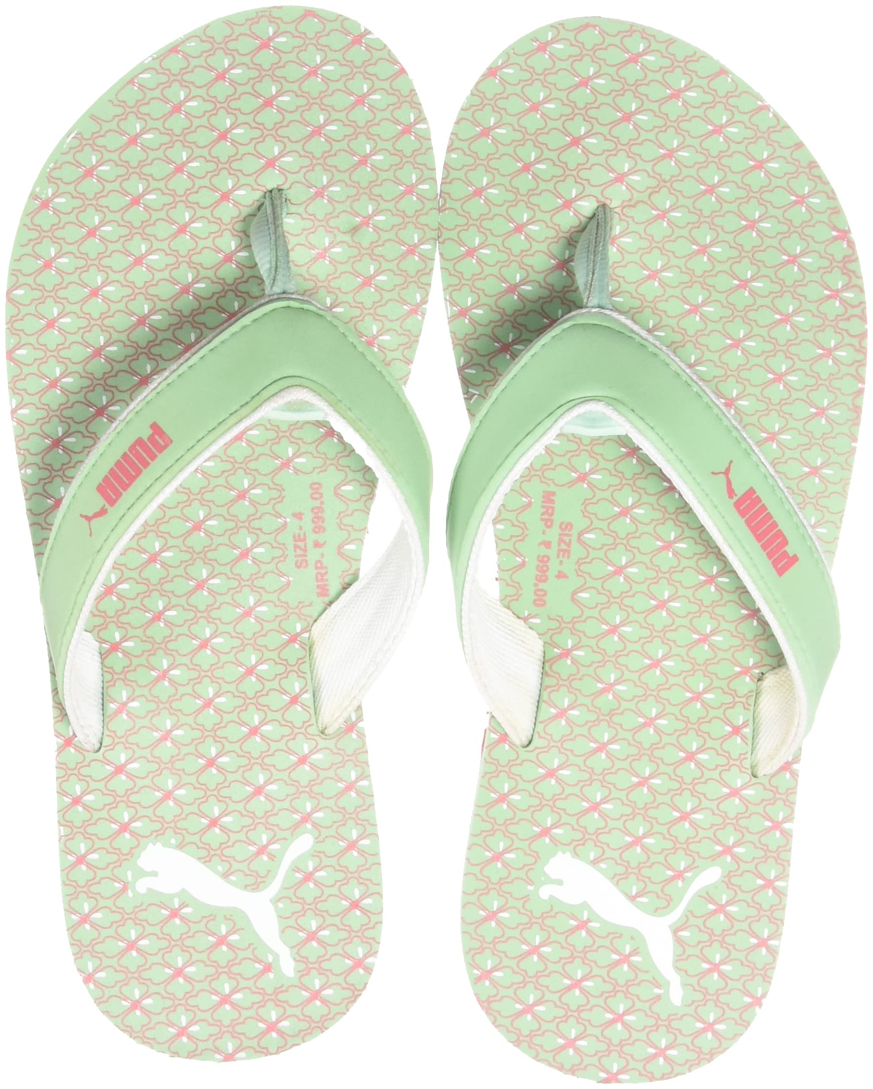 Puma Unisex Adult Mia WNS Mist Green White-Sun Kissed Coral Flip Flop-4 Kids UK (38889002) (B09RP6MG7V) Amazon Price History, Amazon Price Tracker