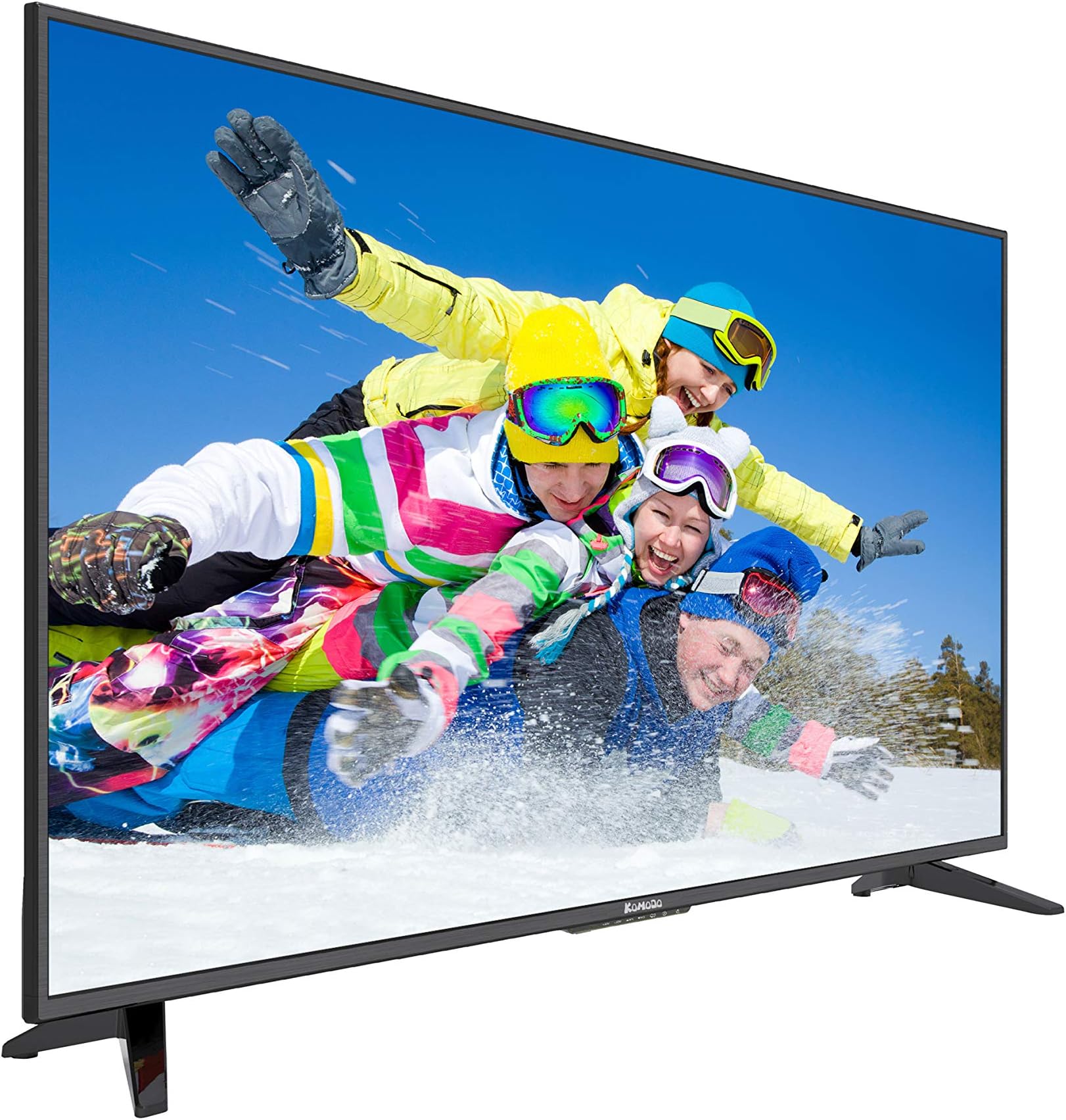 Komodo 50-Inch 4K UHD Ultra Slim LED TV | 3840X x 2160, MEMC - 120, Metal Black | KU-515 Model