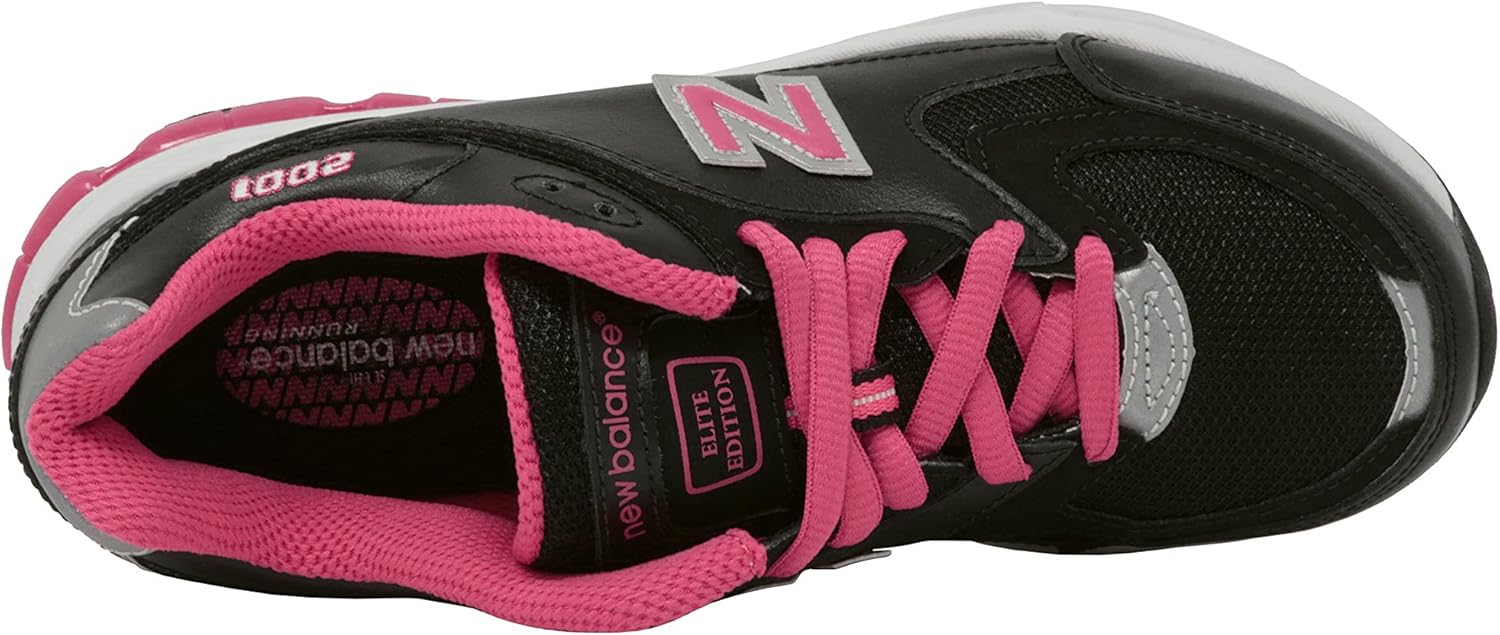 New Balance K2001 Kids Size 5.5 Black Leather Cross Training Shoes
