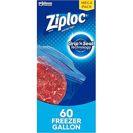 ziploc gallon freezer bolsas