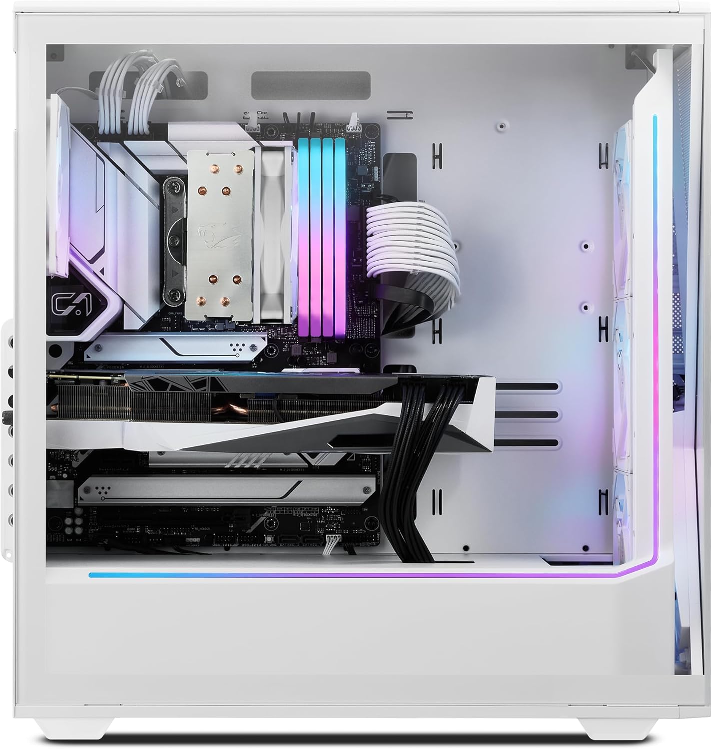 داخلي view of iBUYPOWER Gaming PC components