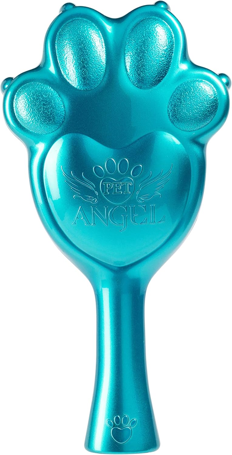Amazon ペットエンジェル オリジナル ペット用ブラシ 中型〜大型犬用 ターコイズ 21272 タングルエンジェル ブラシ 通販