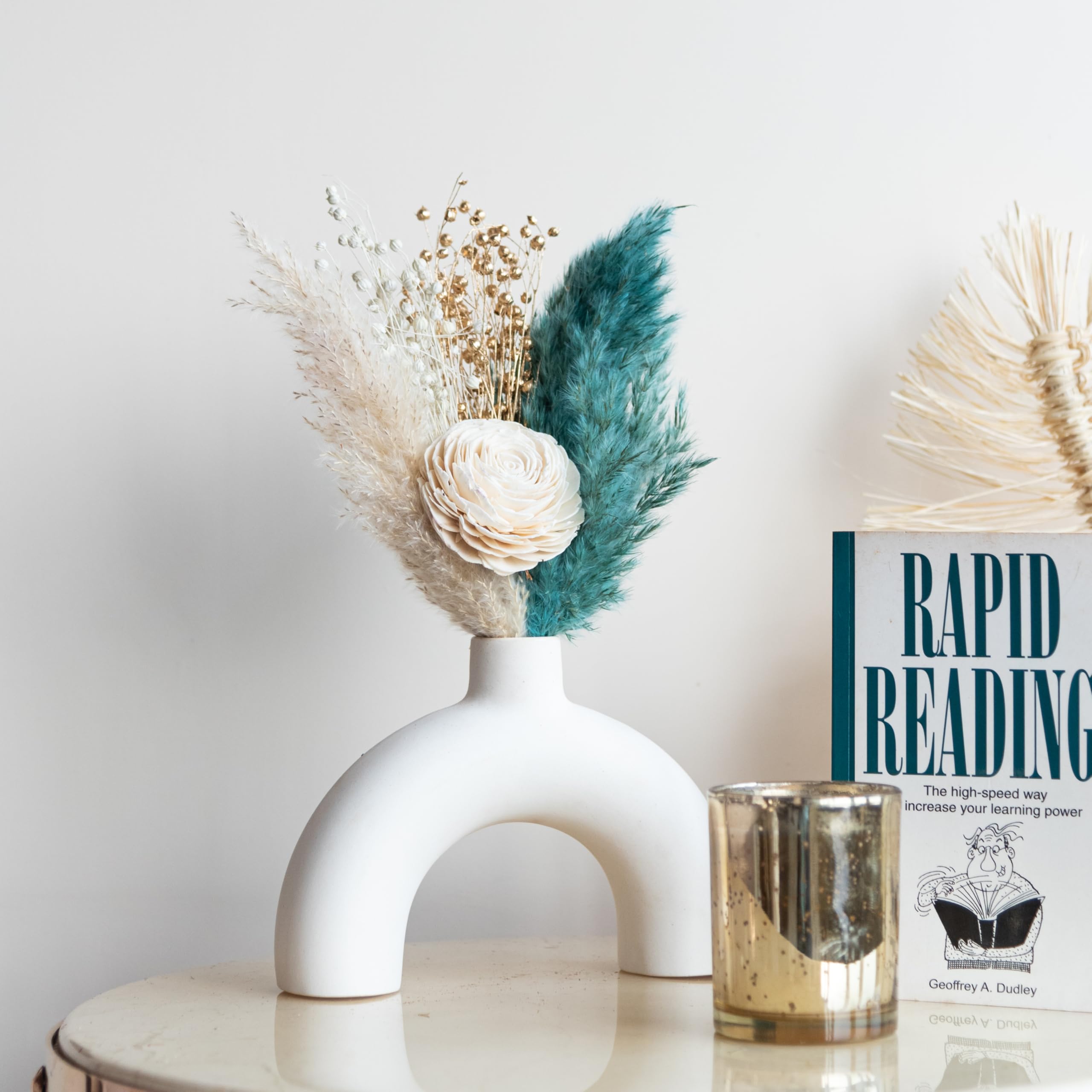 summer breeze bunch || natural dried flower | eco-friendly flowers for home, office, bedroom, table decoration and craft items corner || pampas grass || sola flower