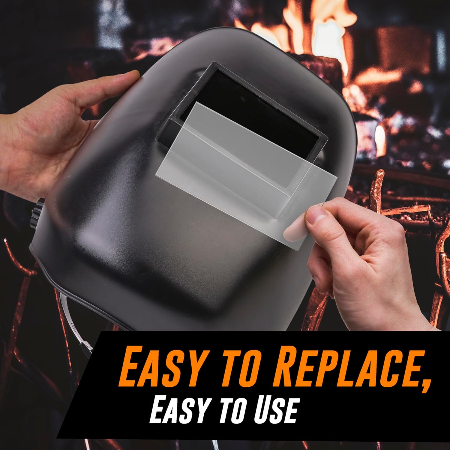 Mutt Tools 25 Pack Clear Welding Lenses 2x4.25 - Premium 0.04" Thick Clear Lens for Welding Hood - 2x4 Welding Lens Clear - Replacement Welding Helmet Lens for Standard Helmets - Image 4