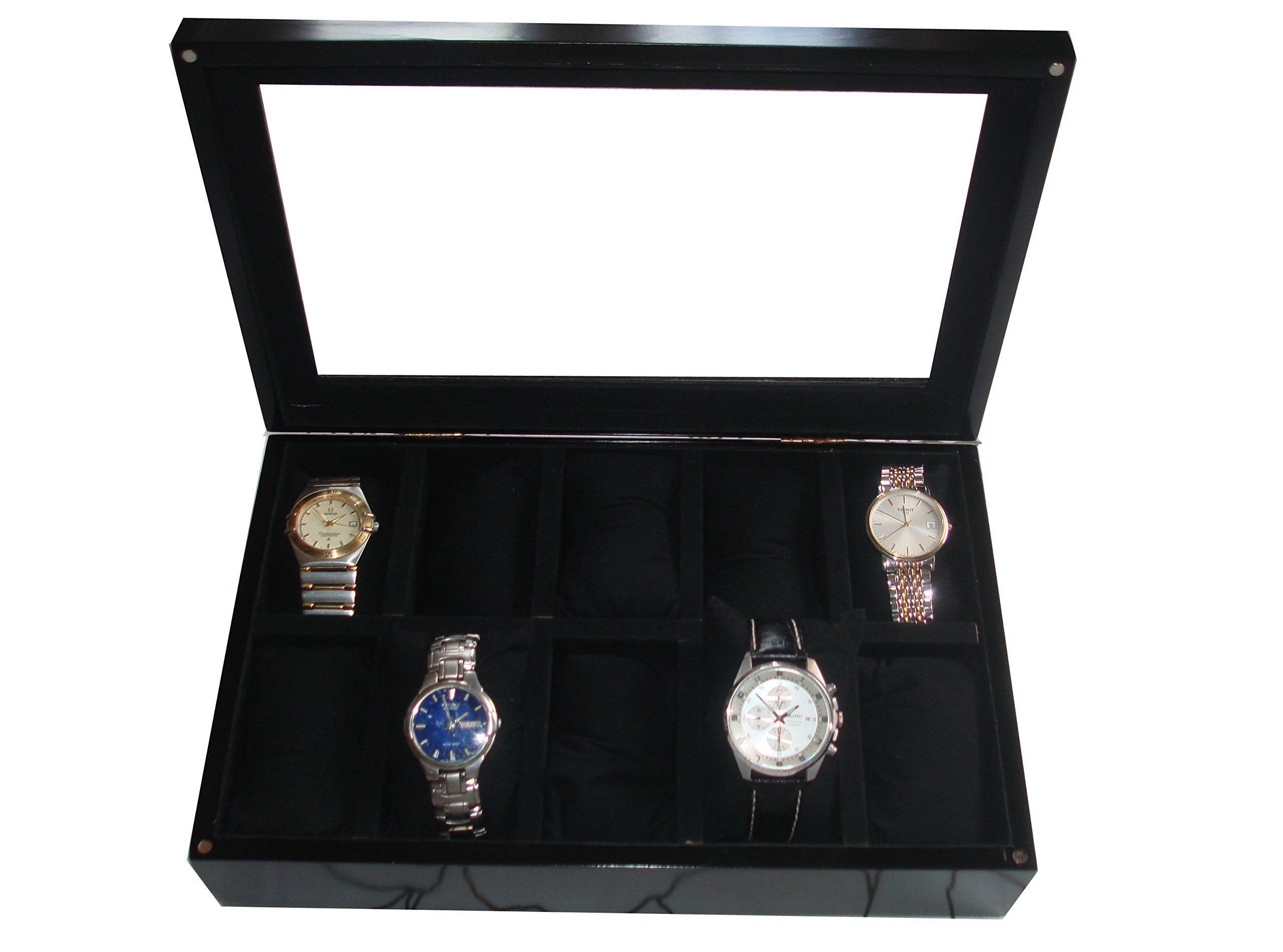SLK Wood Products Watch Box (Wooden, for 10 Watches) PF24 (B017DU5V30) Amazon Price History, Amazon Price Tracker
