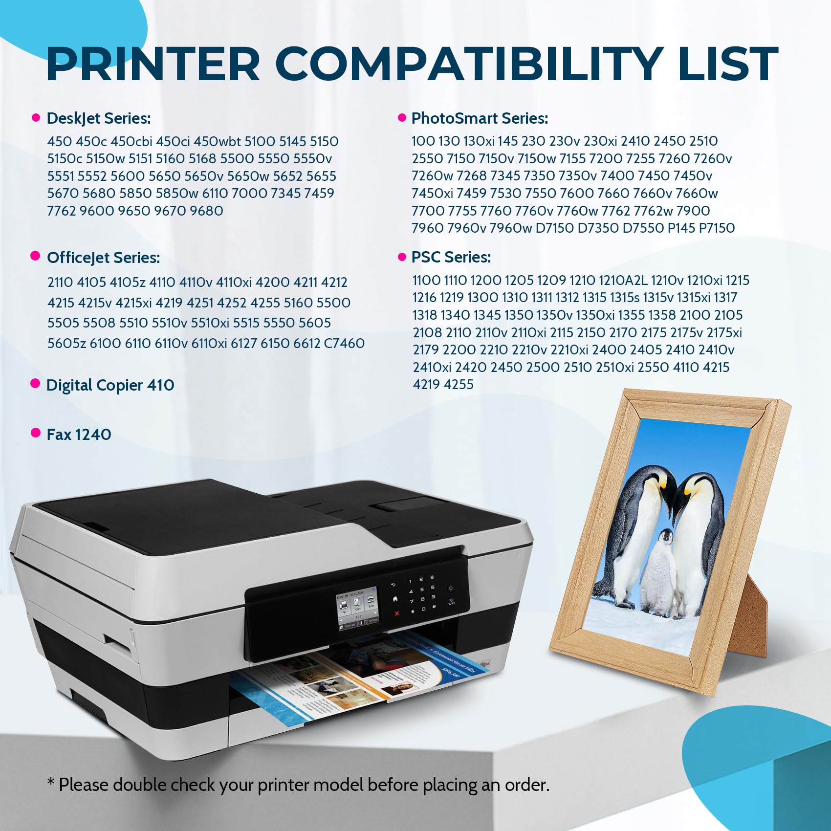 Lot De Cartouches D'encre Compatibles HP 56 XL & 57 XL - Pour DeskJet 9600, 9650, 9670, 9680, Neuf