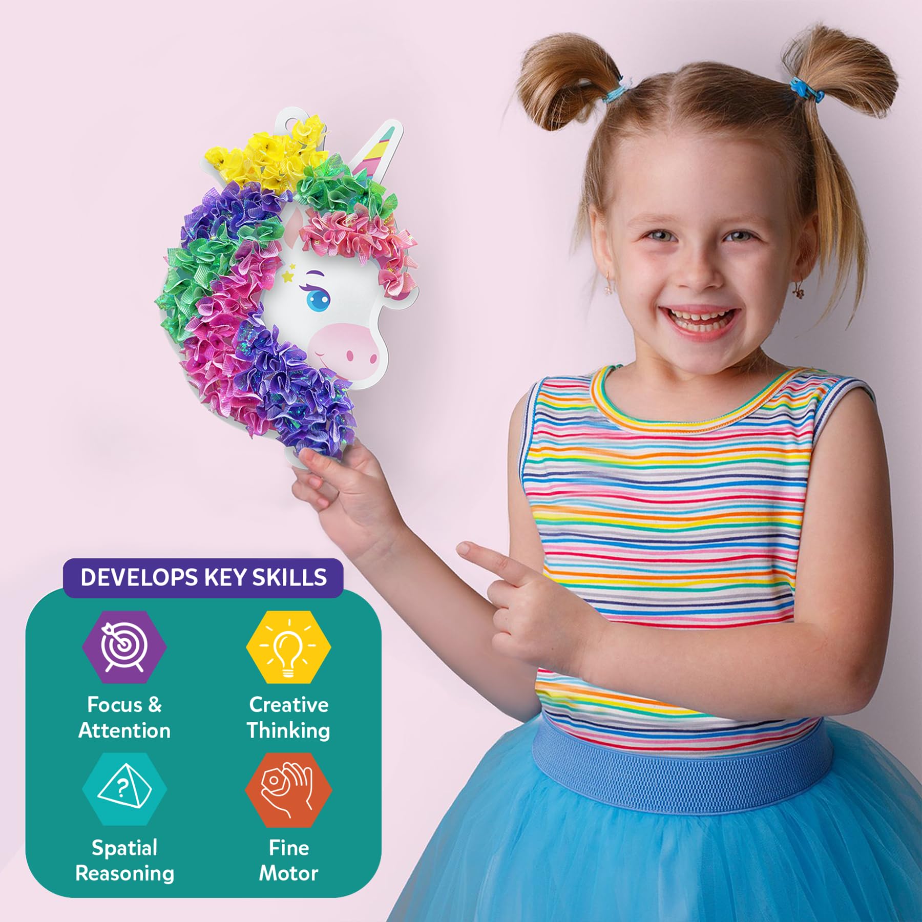Skillmatics Poke-in Art Unicorn Craft Kit - Mess-Free Fun! -6