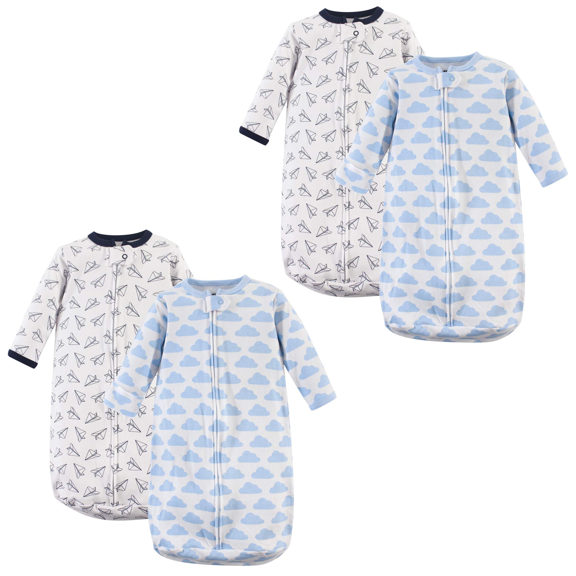 Hudson Baby Unisex Baby Cotton Long-Sleeve Wearable Sleeping Bag, Sack, Blanket