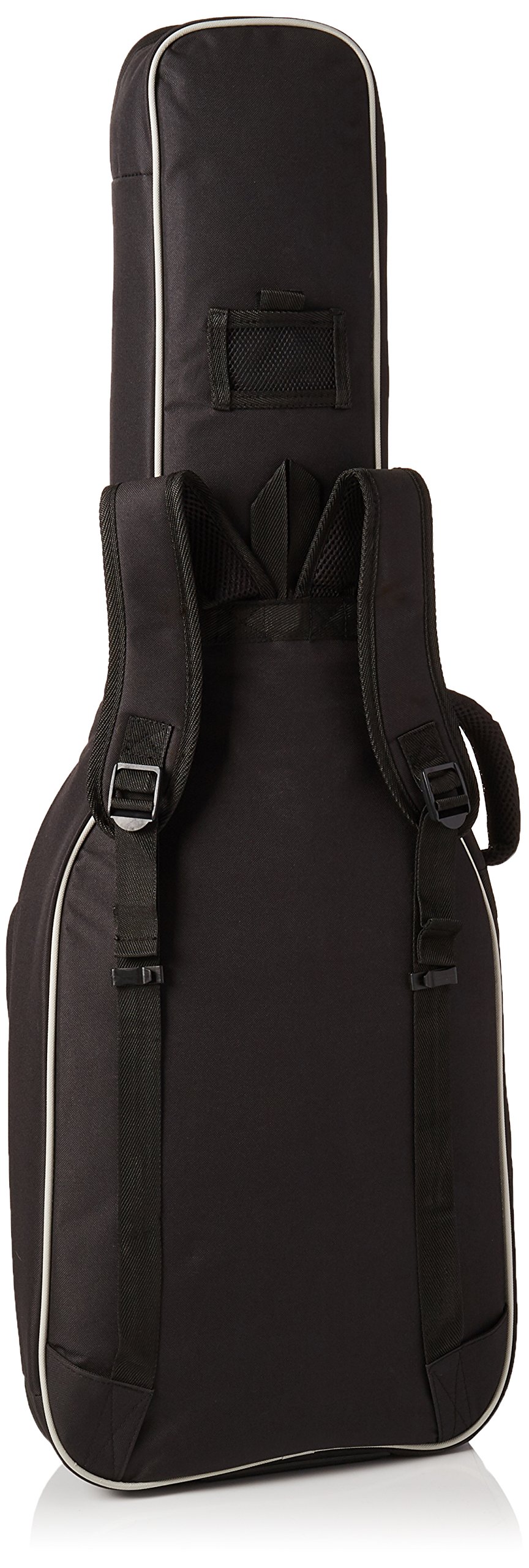 GEWA Borsa per chitarra Economy 12mm per chitarra classica 1/2 nero (antistrappo e impermeabile, imbottitura 12mm, cinghie di lusso per zaino, ampio scomparto per accessori) 212120