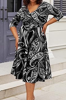 スーツ・フォーマル・ドレス et.UNiVER Big collar A-line dress 71BCX2nkNPL._UY1000_.jpg