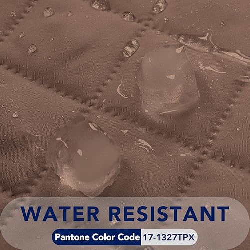 Miniatura 4 de PureFit - Funda de sofá acolchada y reversible, resistente al agua, protector de muebles, lavable, con espuma antideslizante y correas elásticas,