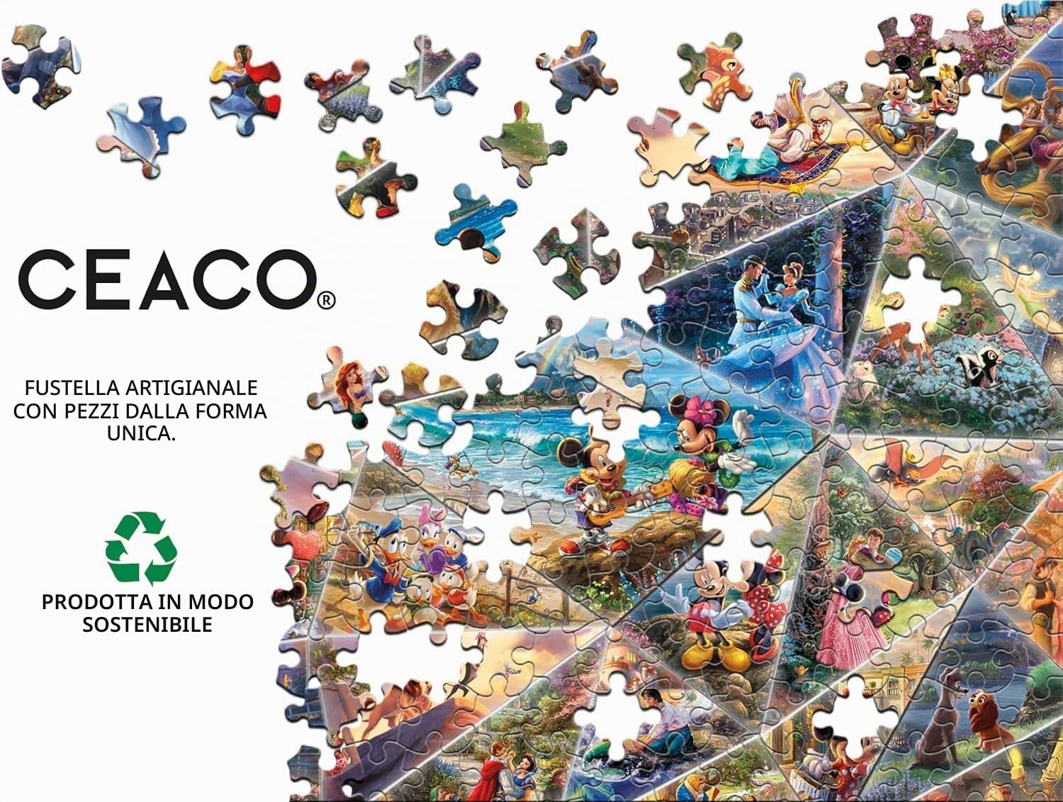 Ceaco - Thomas Kinkade - Disney Collage - Puzzle da 2000 pezzi