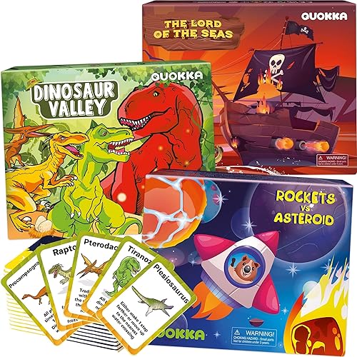 Juegos de mesa de cartas para niños de 8 a 12 años - Juegos de mesa para niños de 4 a 8 años  Juego de 3  Piratas de estrategia  Aventura espacial