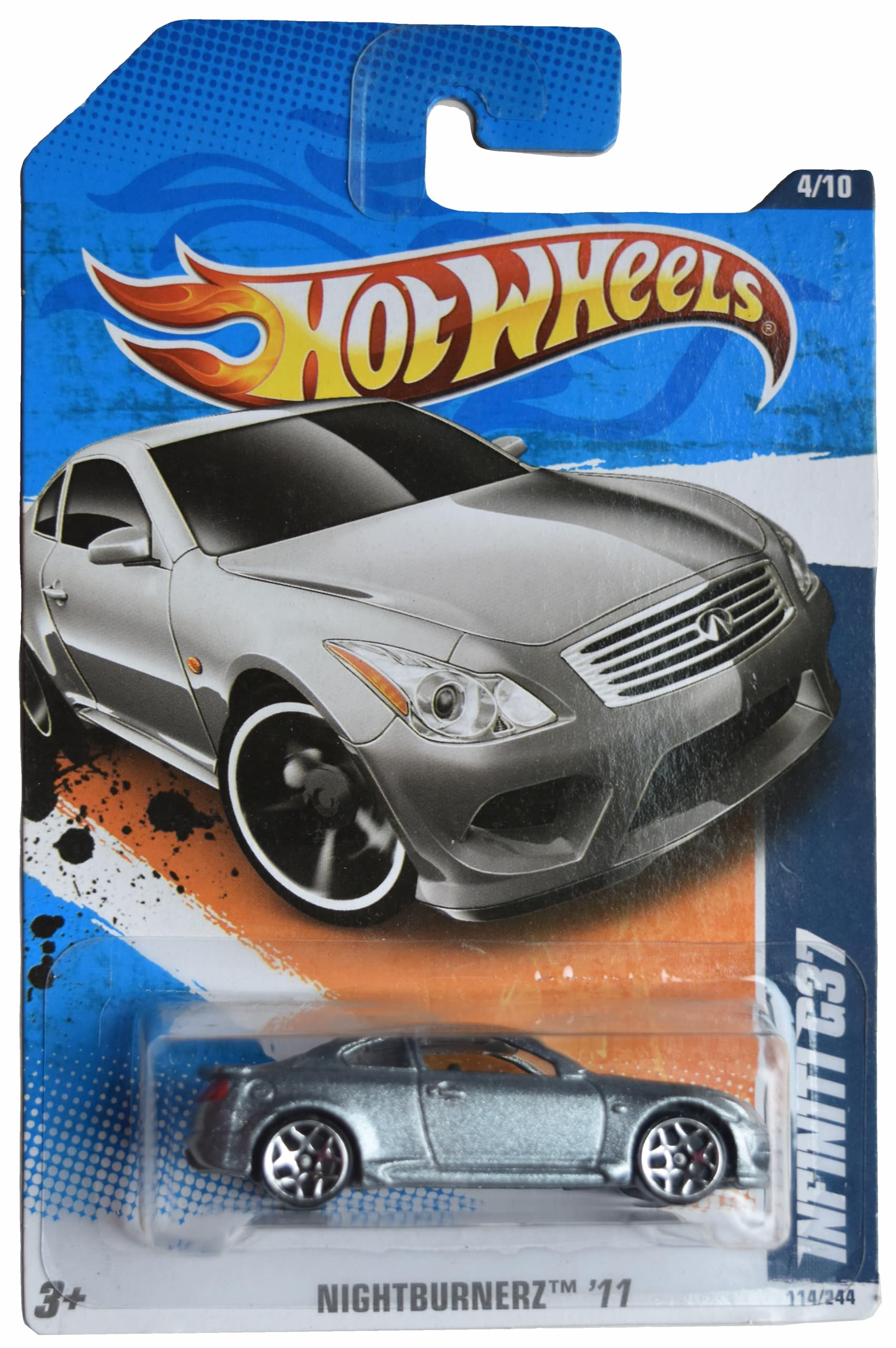Amazon.com: Hot Wheels Infiniti G37, Nightburnerz '11 4/10 [Silver