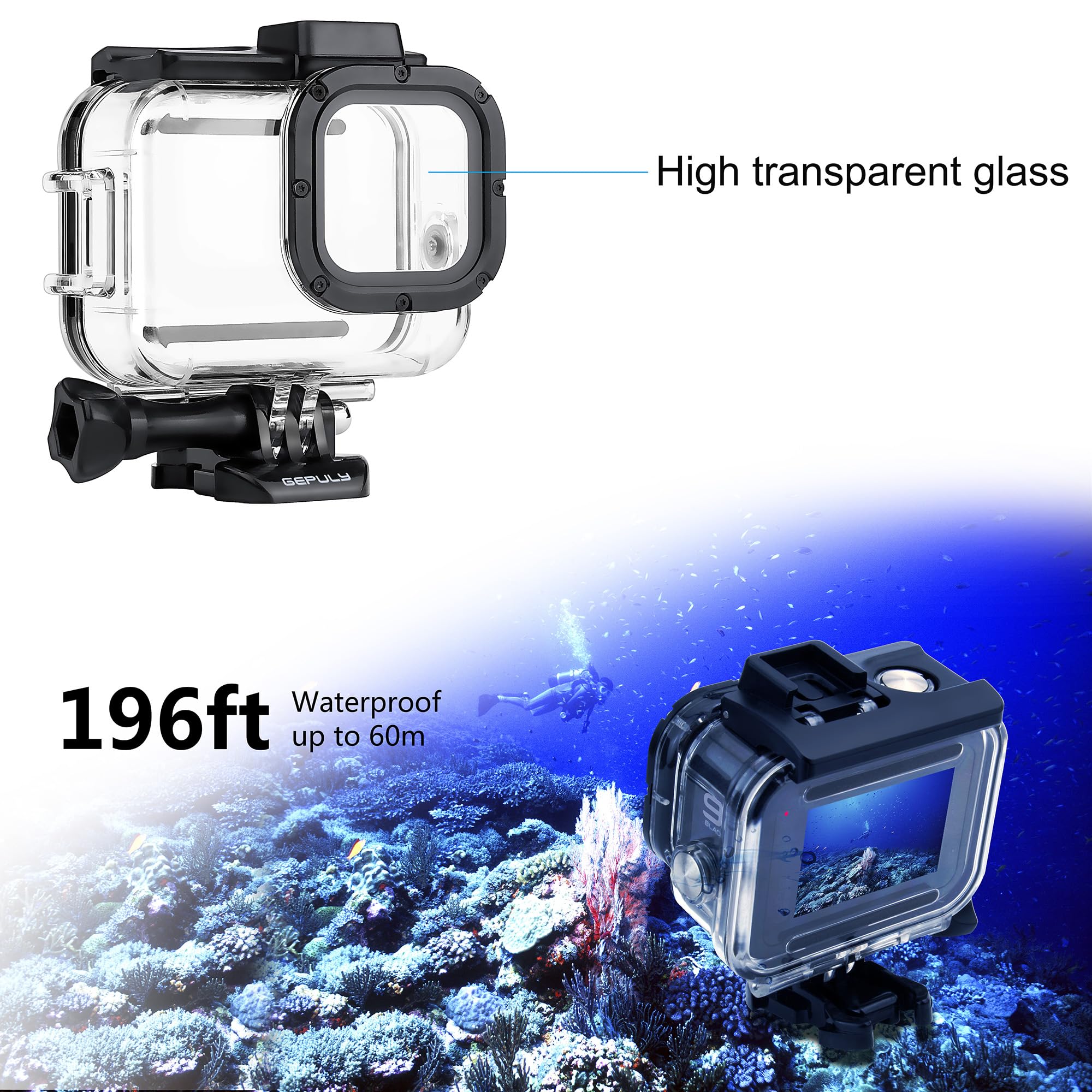 Sostuzione Della Copertura Trasparente Della Porta Della Cupola Impermeabile Da 6 "per GoPro Hero 13 10 9 8 7 6 5 Osmo Action Camera Dome Cover Accessori - Foto 6