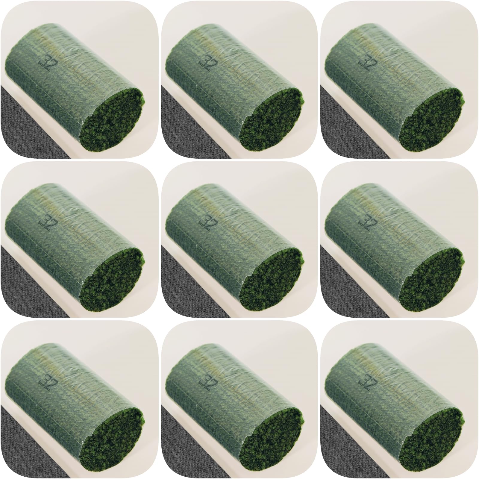 Yglnden 10 Bundles Latch Hook Kit Colorful Yarn Bundles Cut Rug DIY Latch Hook Yarn for Handmake Craft Sewing Knitting for Adults (10 Bundles# Dark Green C)