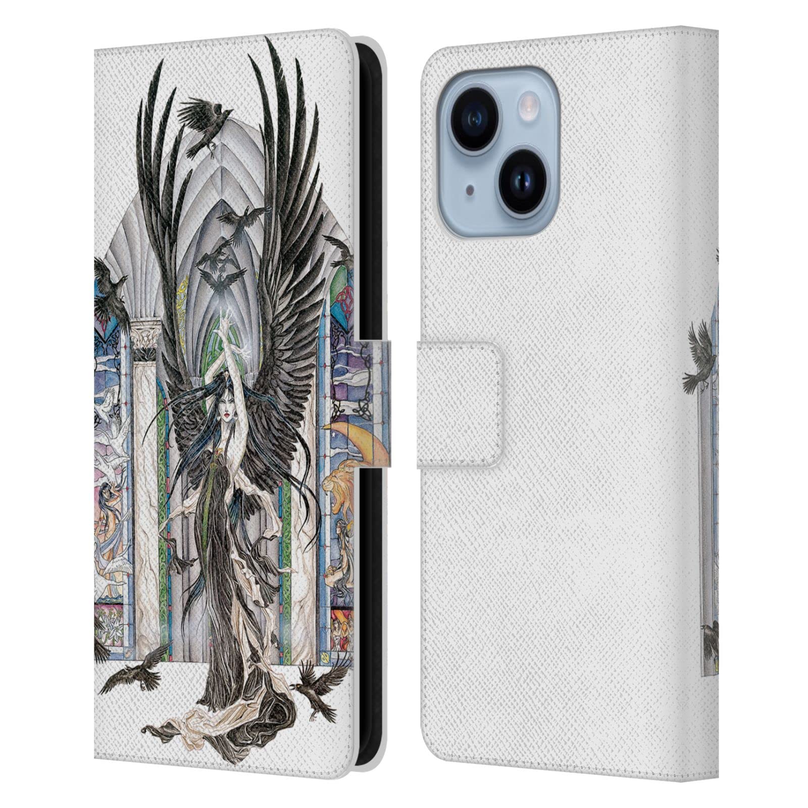 Étui Portefeuille en Cuir iPhone 14 Plus Housse Coque Protection Fée - 7