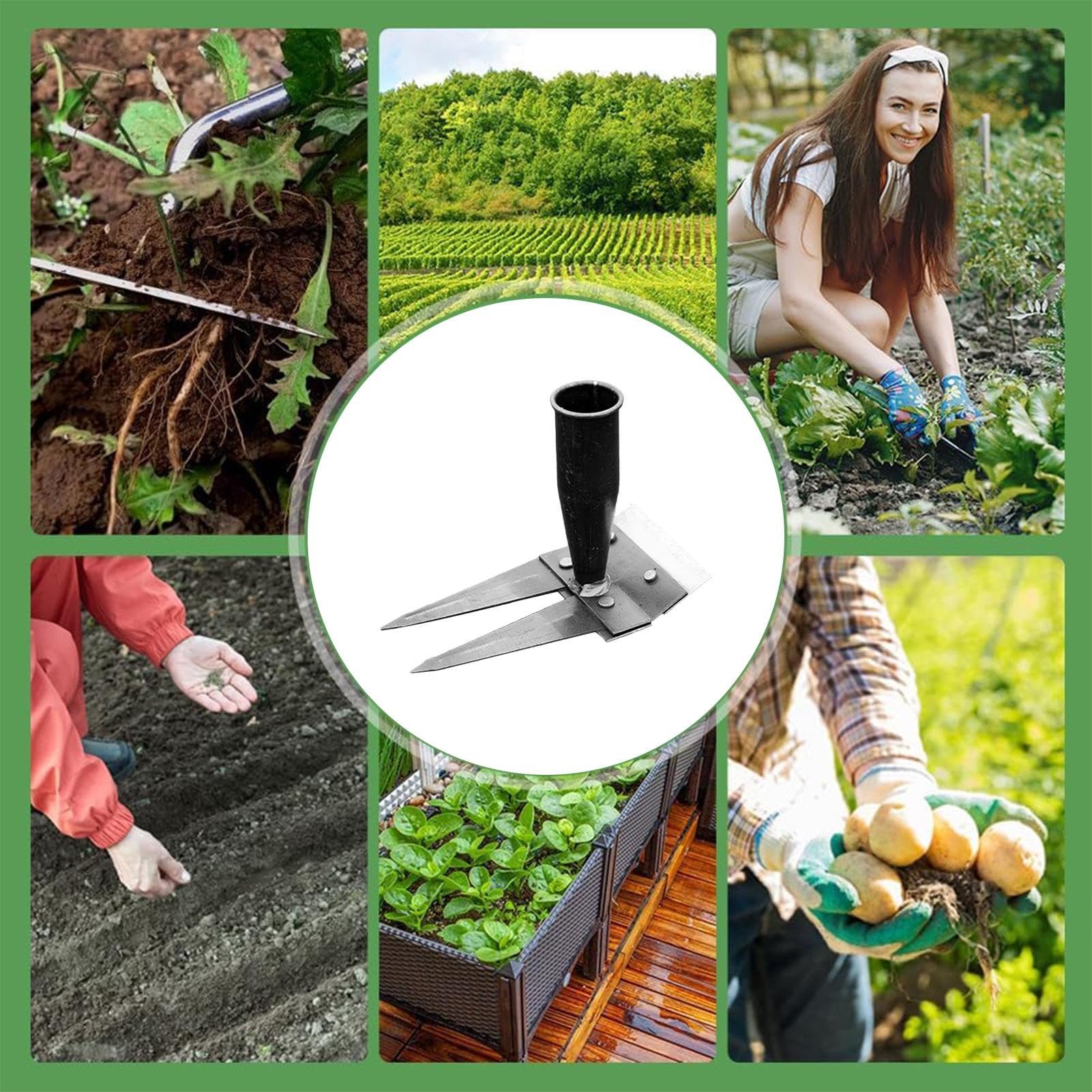 Rateau De Désherbage, 2/3/4/5/7 Tool Rateau Jardin, RateauBertaus, Desherbeur Manuel, Outillage De Jardin, RâteauDe Désherbage DeJardin en Acier Au Carbone, Outil Manuel des Mauvaises Herbes Remover