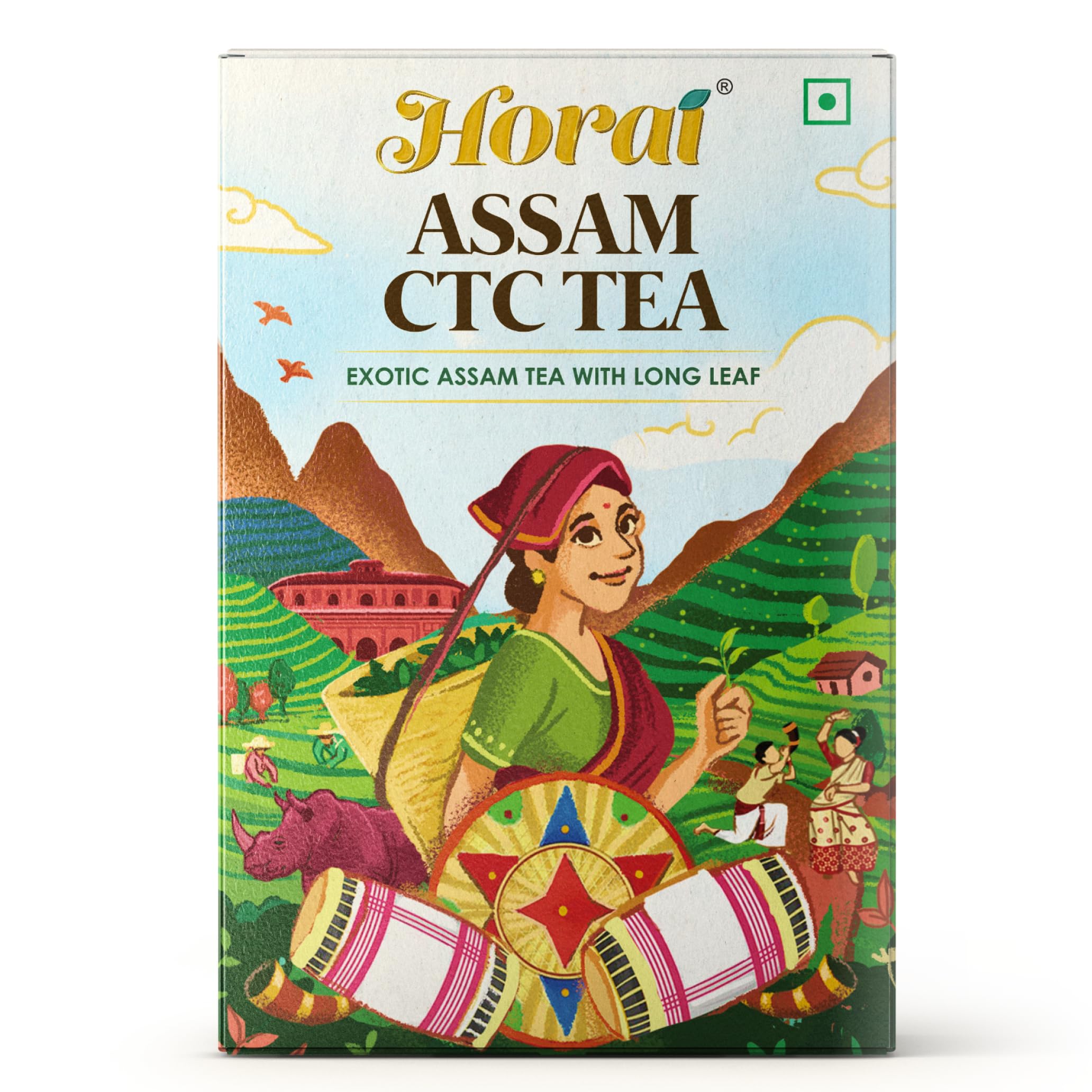 HORAI Assam CTC Tea 500 Gram | Garden Fresh Kadak Chai for a Perfect Cup | Premium Strong Black Tea with High Fine Leaf Count | Authentic Assam Tea Sourced Directly from Ethical Tea Growers