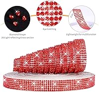 Vista 3 de Tiras autoadhesivas de diamantes de imitación, cinta de diamantes de imitación de 0.079 pulgadas con diamantes de imitación brillantes para teléfono