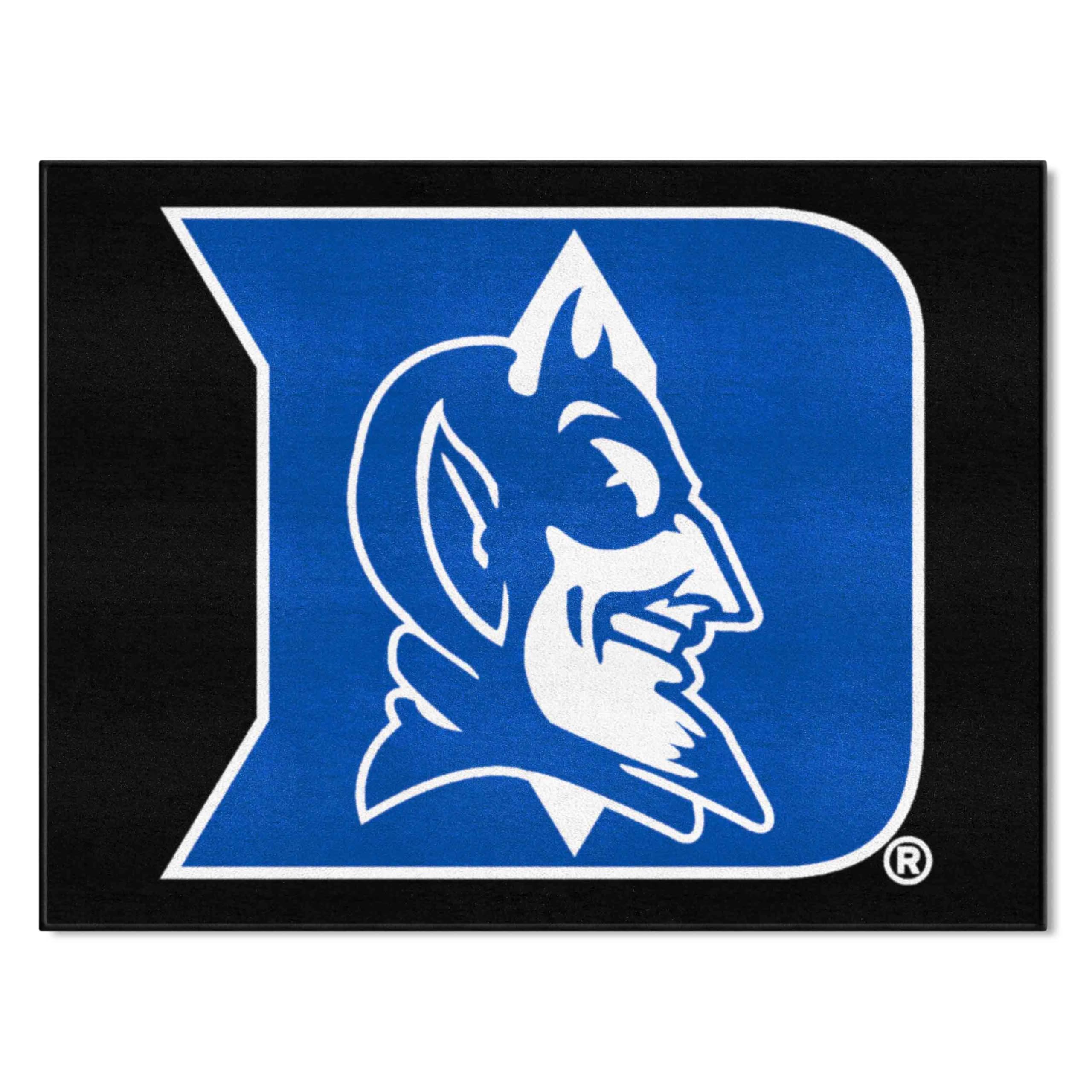 FANMATS 2633 Duke University All-Star Mat | Blue | 33.75"x42.5" | Devil Head Primary Logo