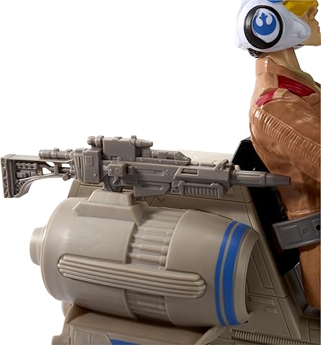 Miniatura 9 de Star Wars Figura de acción E7 Speeder Bike & Poe Dameron