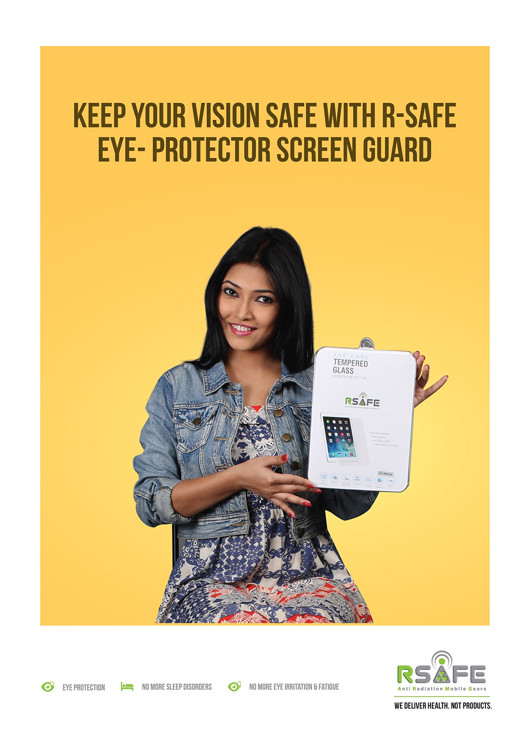 RSAFE Eye Care Tempered Glass Harmful Radiation Filter Screen