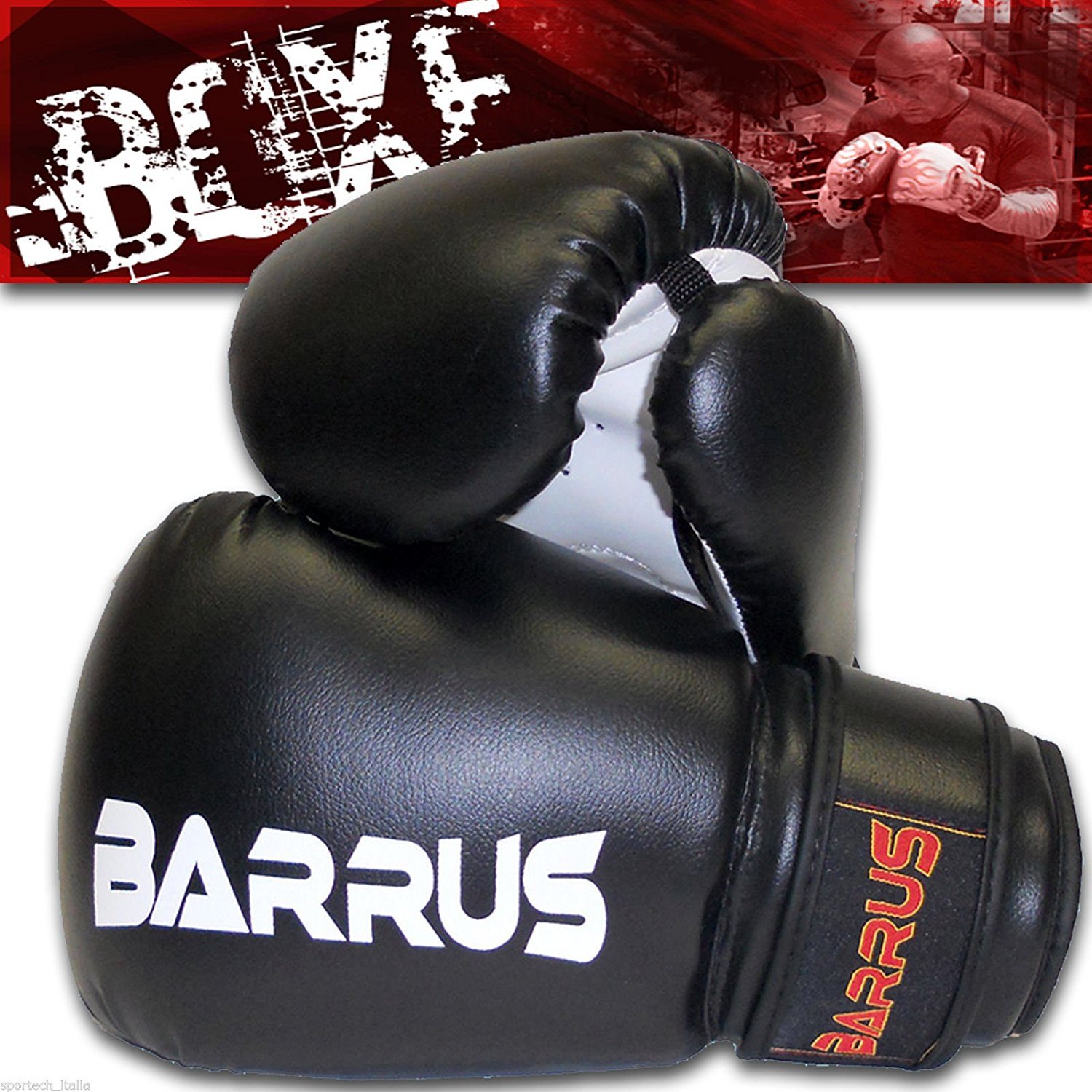 Guantoni KickBoxing Muay Thai MMA Guanti Pugilato Boxe Full Contact 10oz Nero