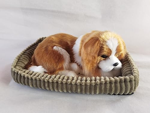 Miniatura 4 de PawFection Pets Cavalier King Charles Dog, realista y realista juguete interactivo para mascotas, cachorro compañero con piel sintética 100% hecha a