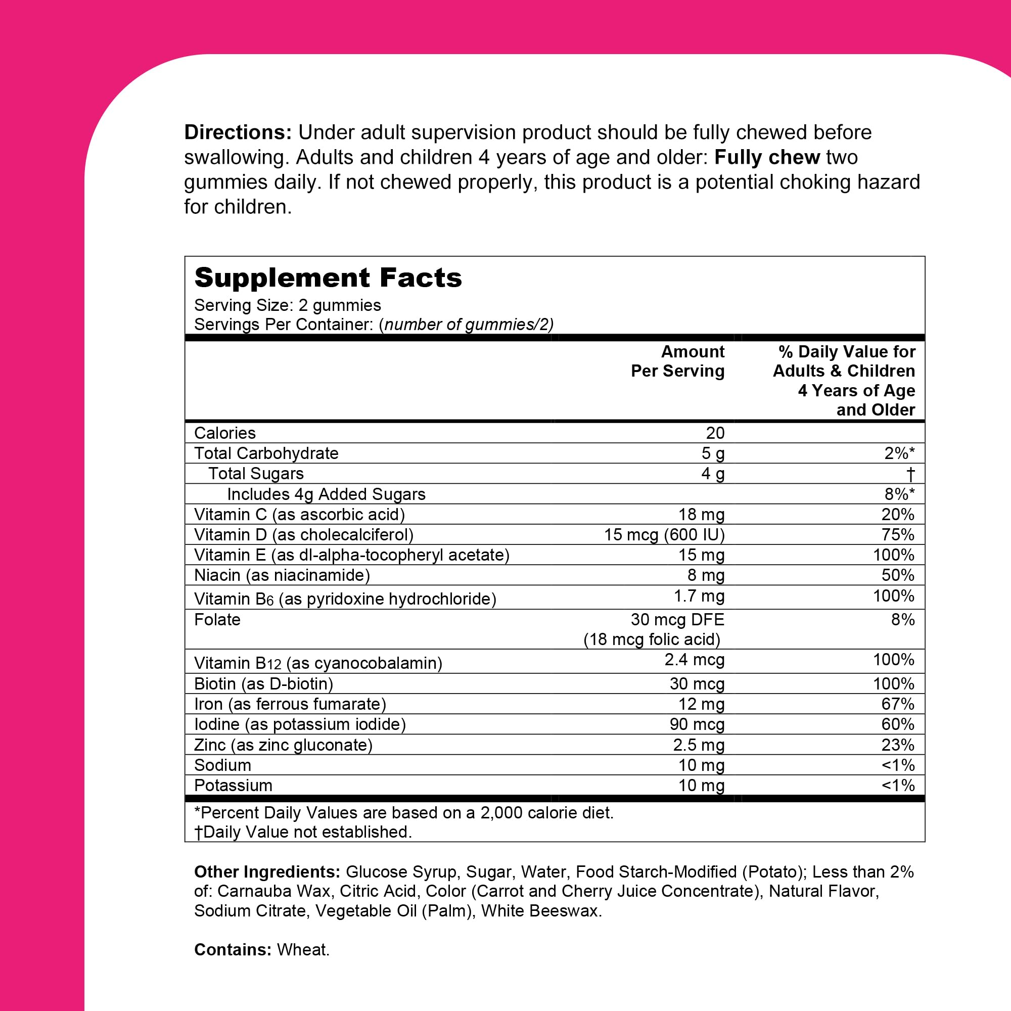One A Day Kids Multivitamin with Iron Gummy, Vitamin D, Vitamin C, E, Zinc for Immune Support, Gummy Vitamins, Kids Multivitamin Gummies with Iron, Cherry Flavor, 60 Count (Packaging May Vary) — Amazon image 9