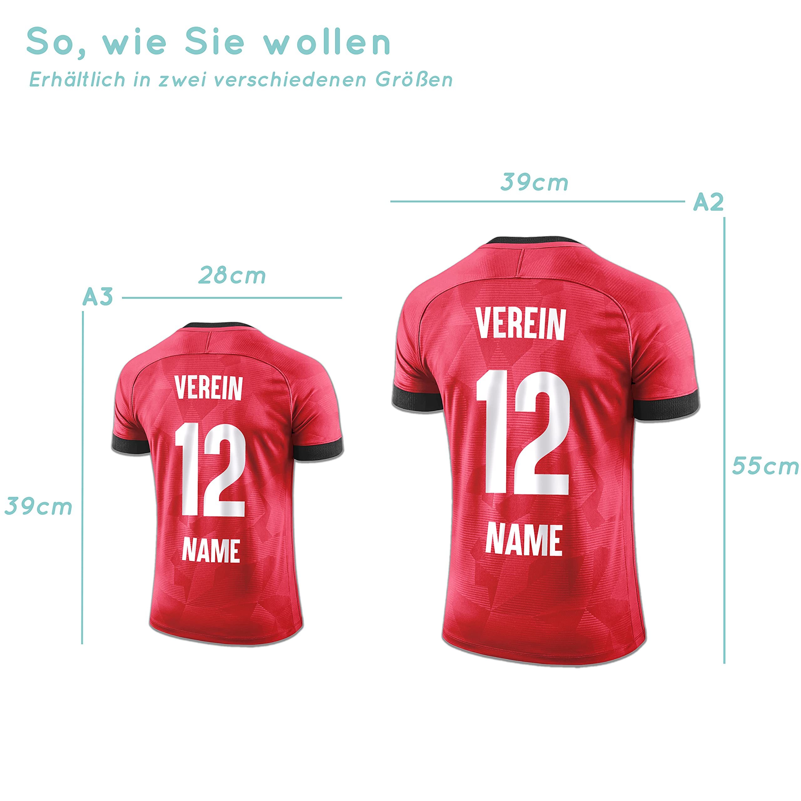 Elbeffekt Trikotlampe für Nürnberg Fans aus Holz - personalisierbares Geschenk - schenke Dein individuellen Nürnberg Fanartikel aus Echtholz