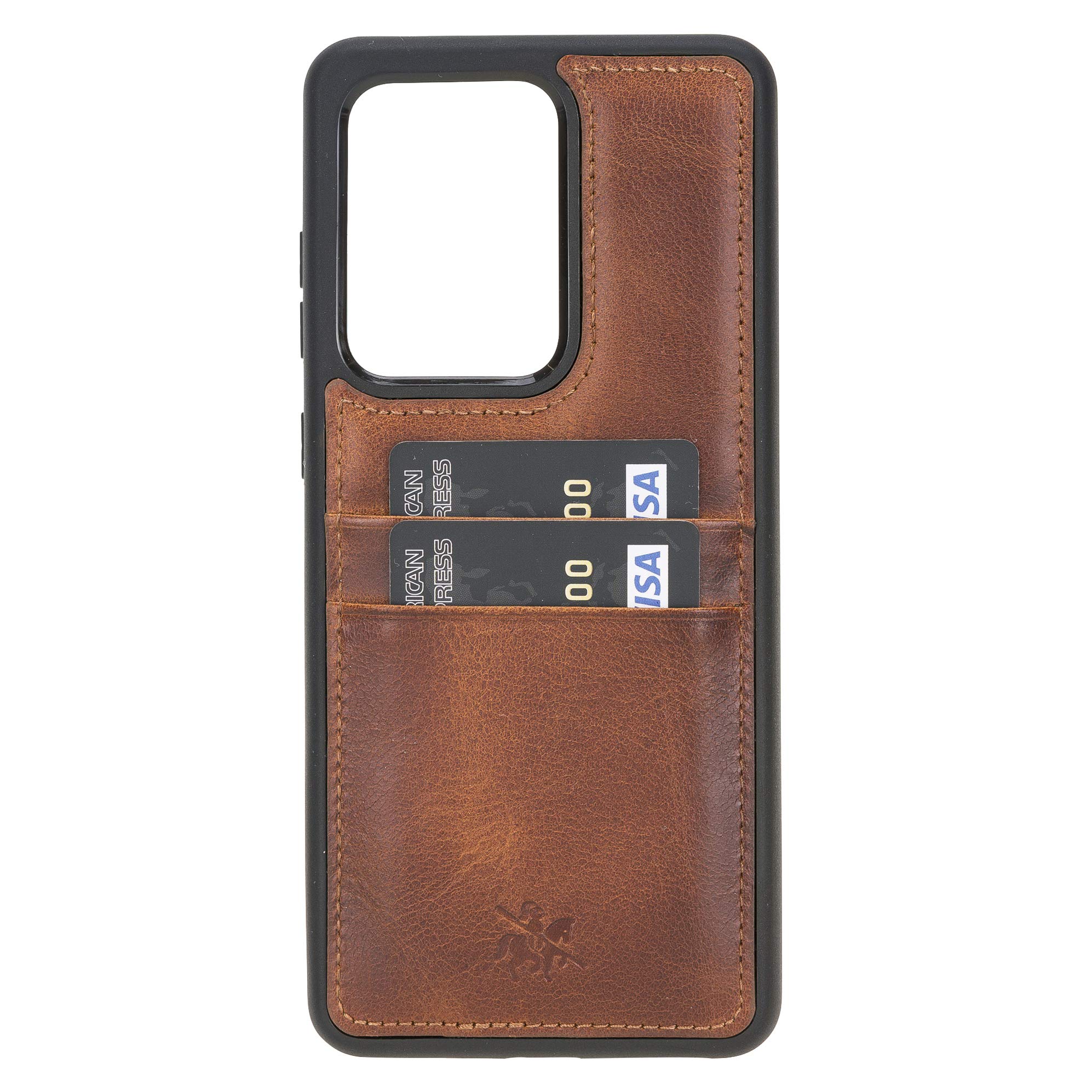 Venito Capri Étui Portefeuille en Cuir à Clipser pour Samsung Galaxy S20 Ultra – Extra sécurisé avec Coque arrière rembourrée et Protection RFID Marron Antique