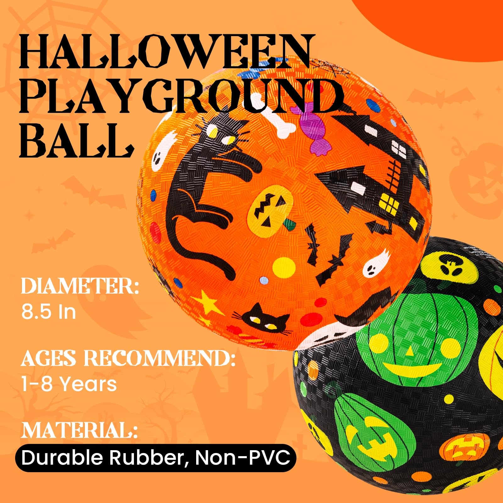 U&C Planet 2 Pack Halloween Playground Balls - Image 2