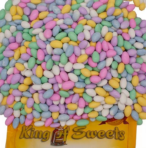 Jordan Almonds Surtido  Almendras recubiertas con cáscara de caramelo duro 5 libras en una bolsa resellable a granel King Of Sweets
